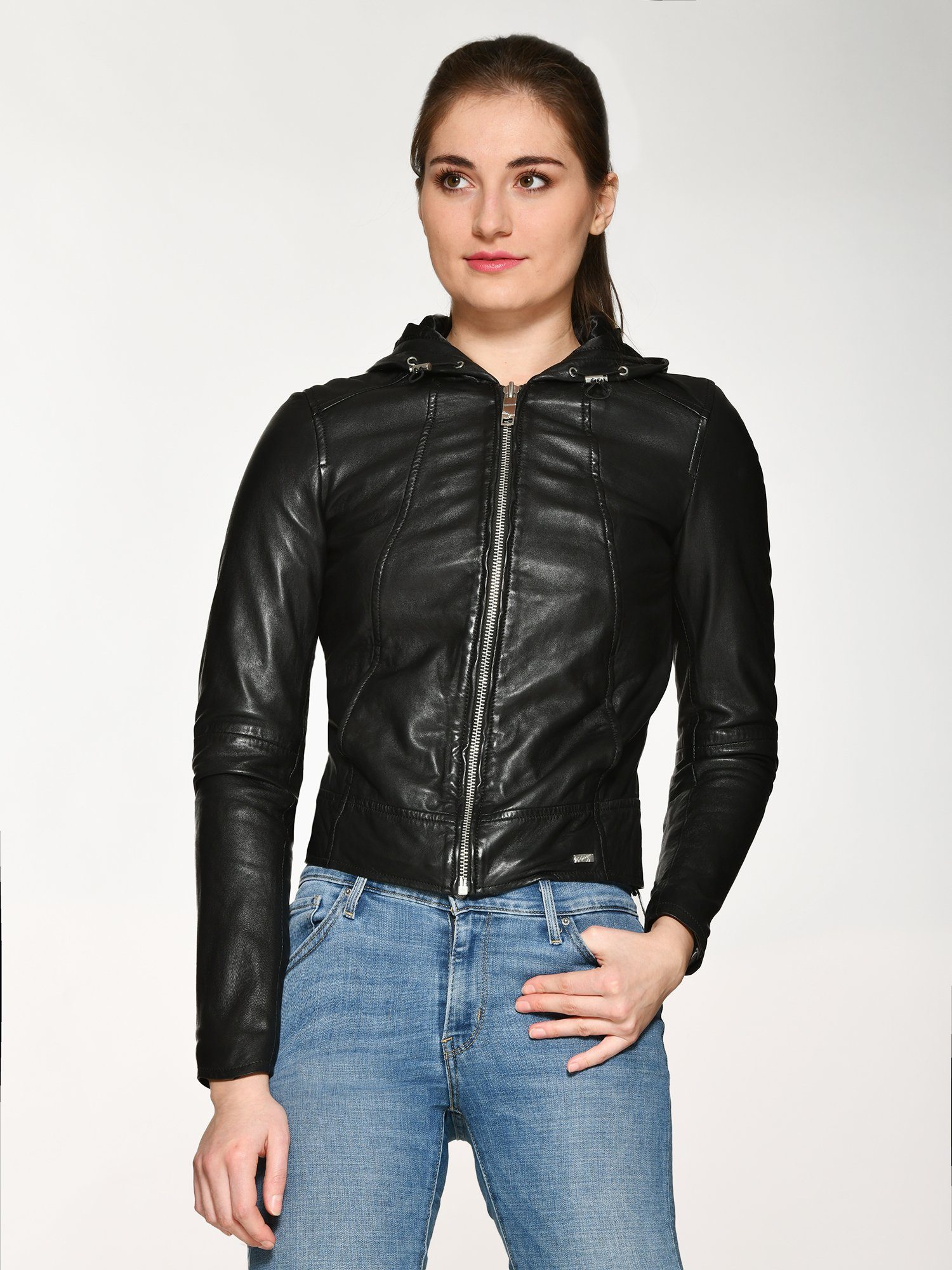 Maze Lederjacke Keys black