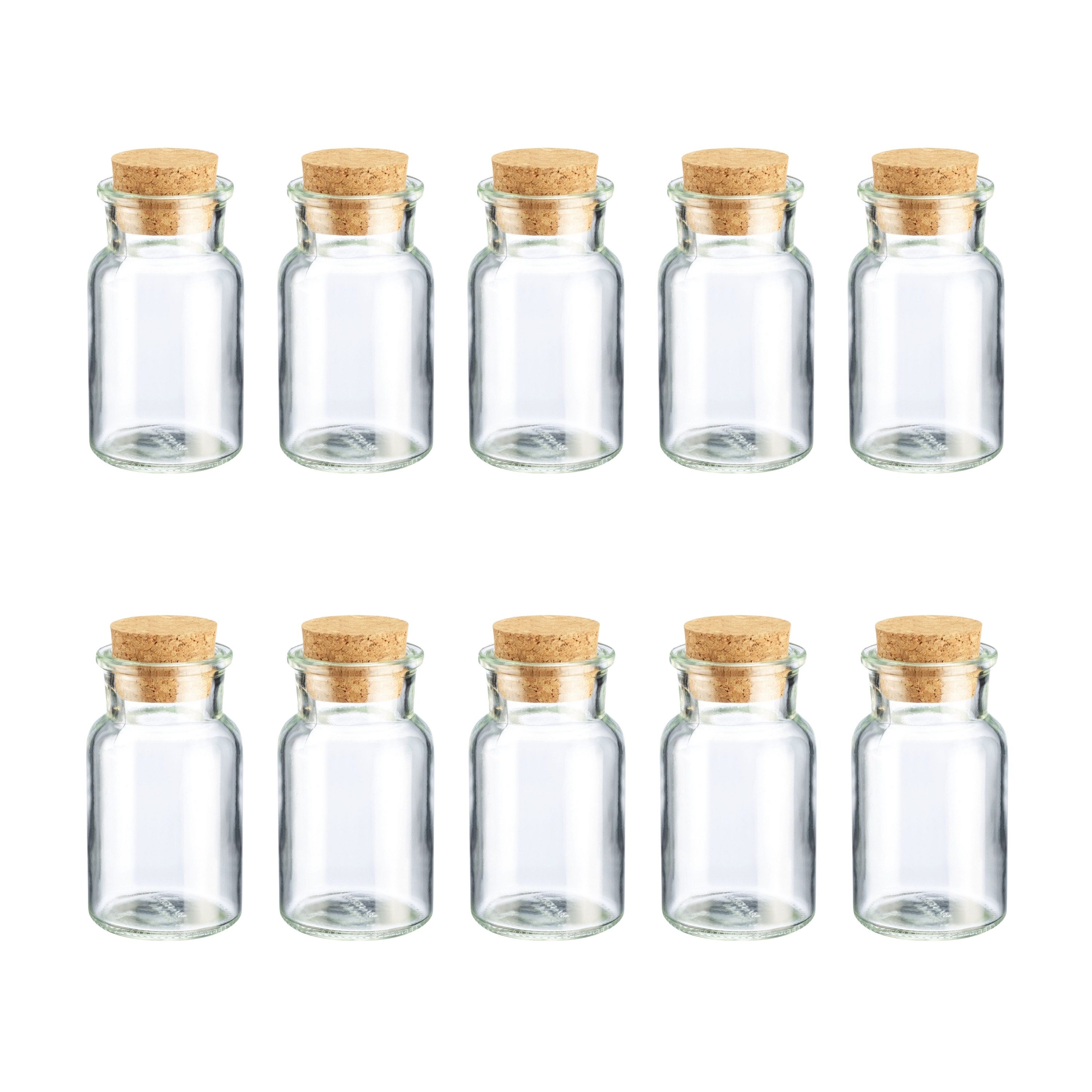 Thiru Gewürzbehälter Gewürzglas mit Korken 10 Stück - je 150 ml, (10-tlg), mit Korken