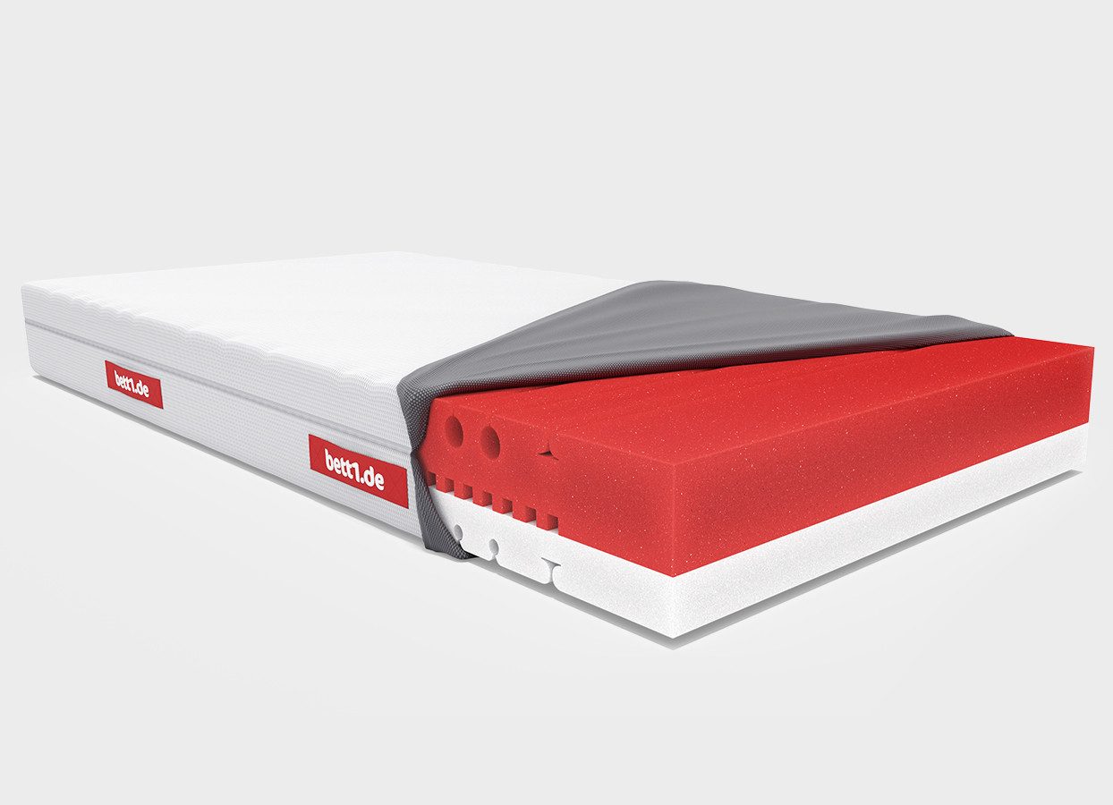 Kaltschaummatratze BODYGUARD Anti-Kartell-Matratze Weich, bett1.de, 18.5 cm hoch, atmungsaktiver HyBreeze® Funktionsbezug