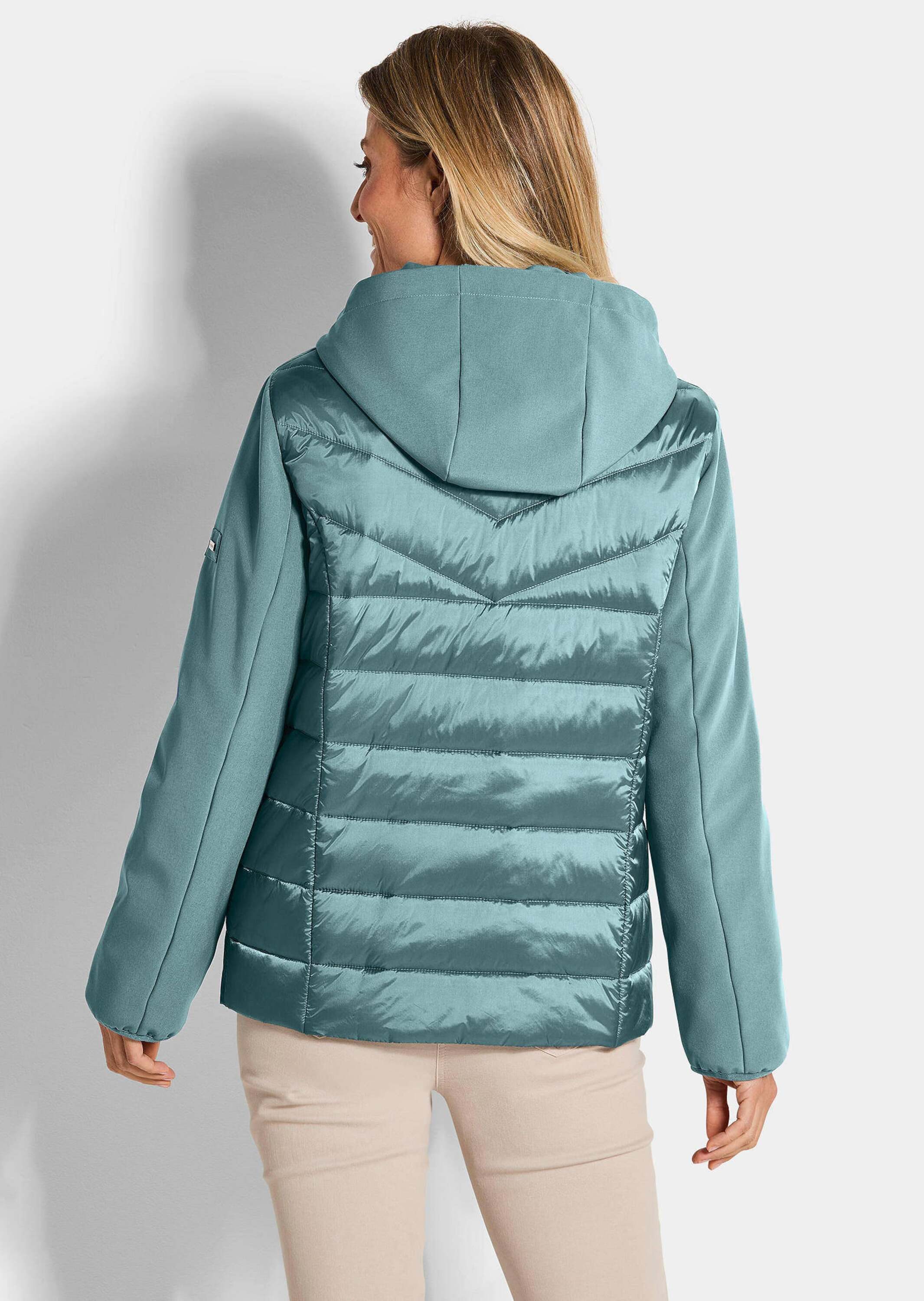 GOLDNER Outdoorjacke Sportive Steppjacke mit Kapuze Winterjacke mit Stehkragen, Reißverschlüssen, Taschen und Langarm – Bild 3 von 5