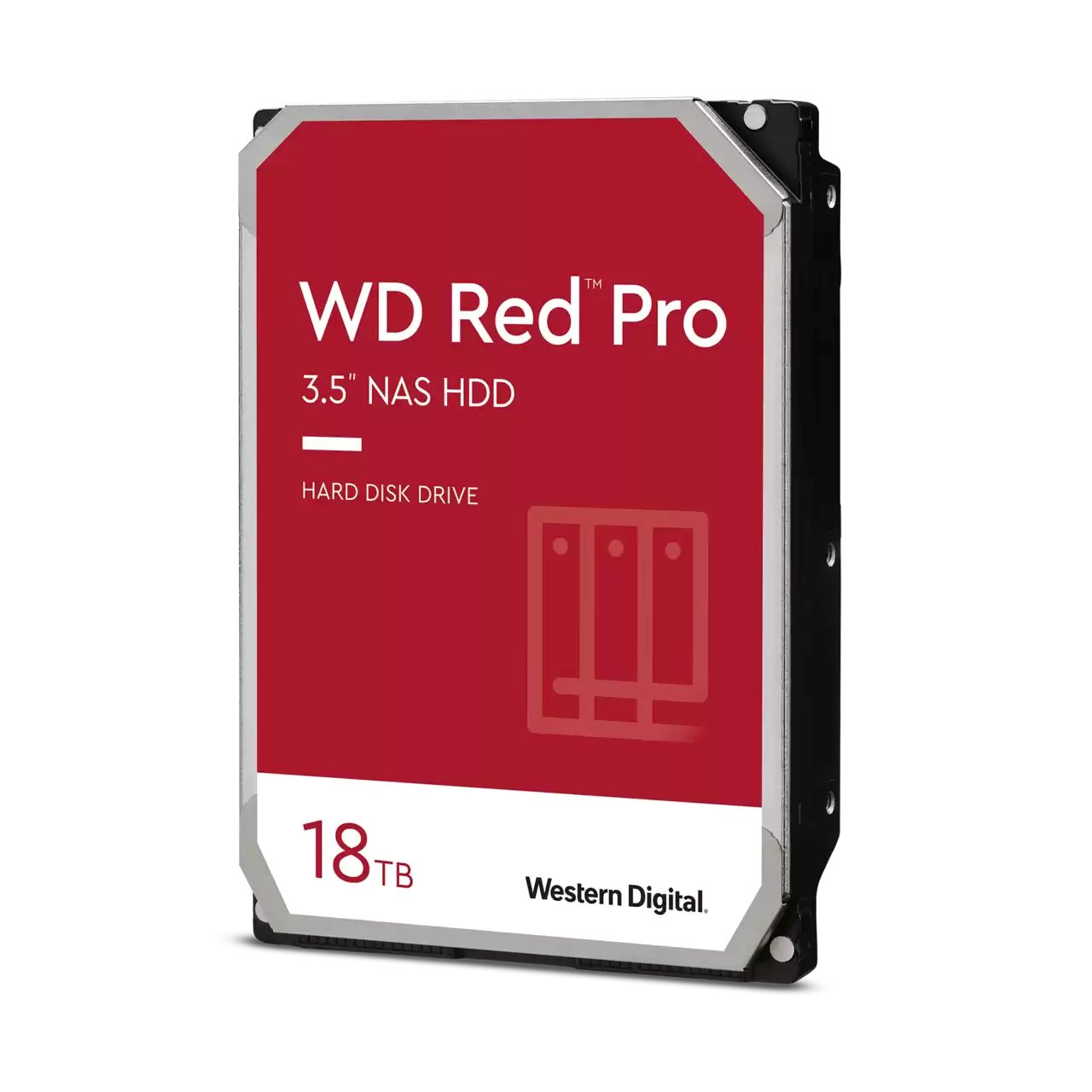 Western Digital WD Red Pro NAS-Festplatte 18 TB 512 MB - WD181KFGX HDD-NAS-Festplatte (18 TB) 3,5"" 272 MB/S Lesegeschwindigkeit, Optimiert die Festplattenparameter für Workloads von NAS-Systemen