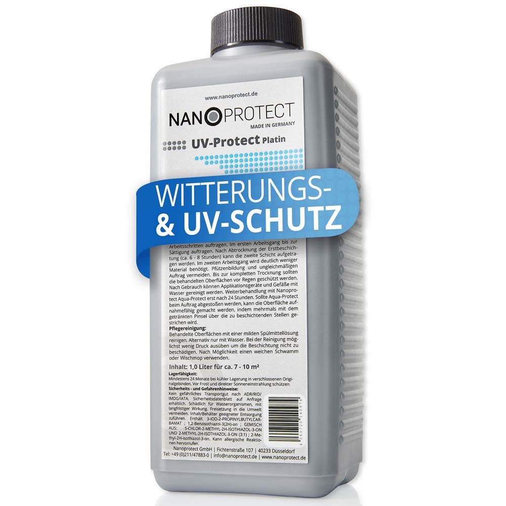 Nanoprotect Holzöl UV-Protect Platin (hellgrau)