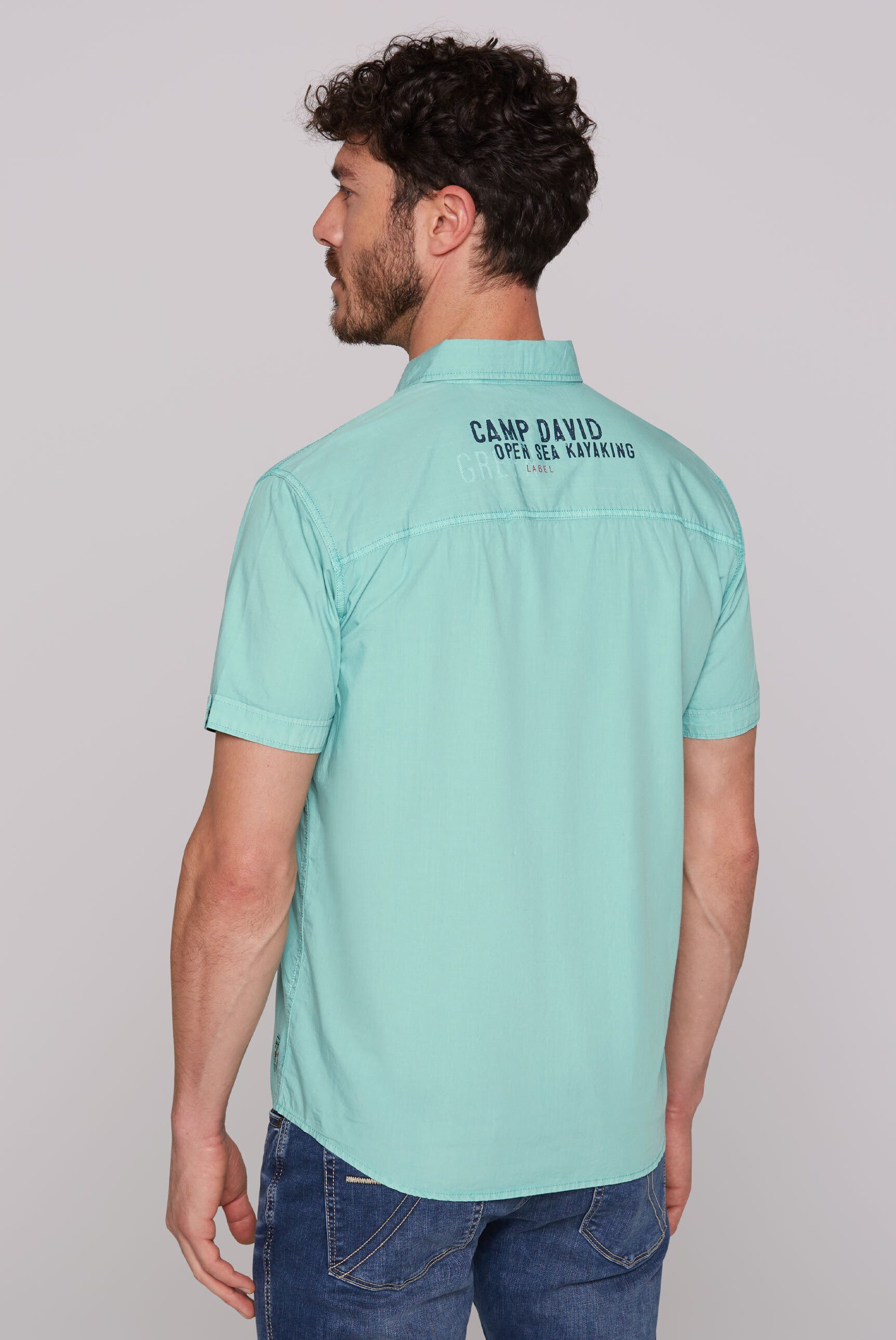 CAMP DAVID Kurzarmhemd aus Baumwolle