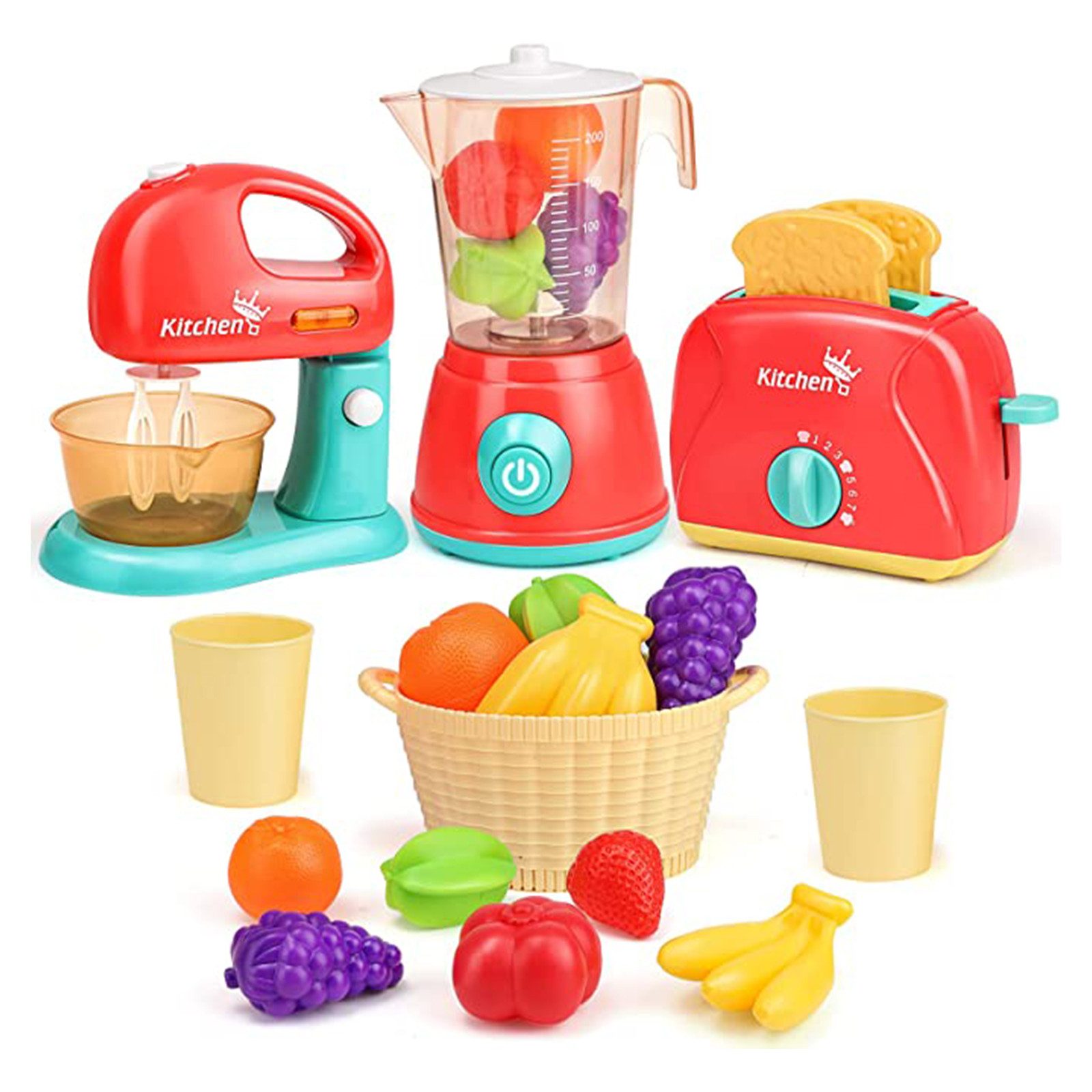 LBLA Lernspielzeug Spielküche Küchenspielzeug für Kinder, Weihnachtsgeschenk, Kinderküche Rollenspiele Pädagogisches Spielzeug Geschenk
