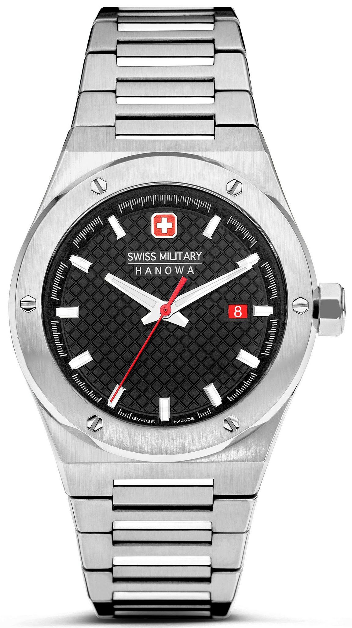 Swiss Military Hanowa Quarzuhr SIDEWINDER, SMWGH2101604, Armbanduhr, Herrenuhr, Schweizer Uhr, Swiss Made, Datum, Saphirglas