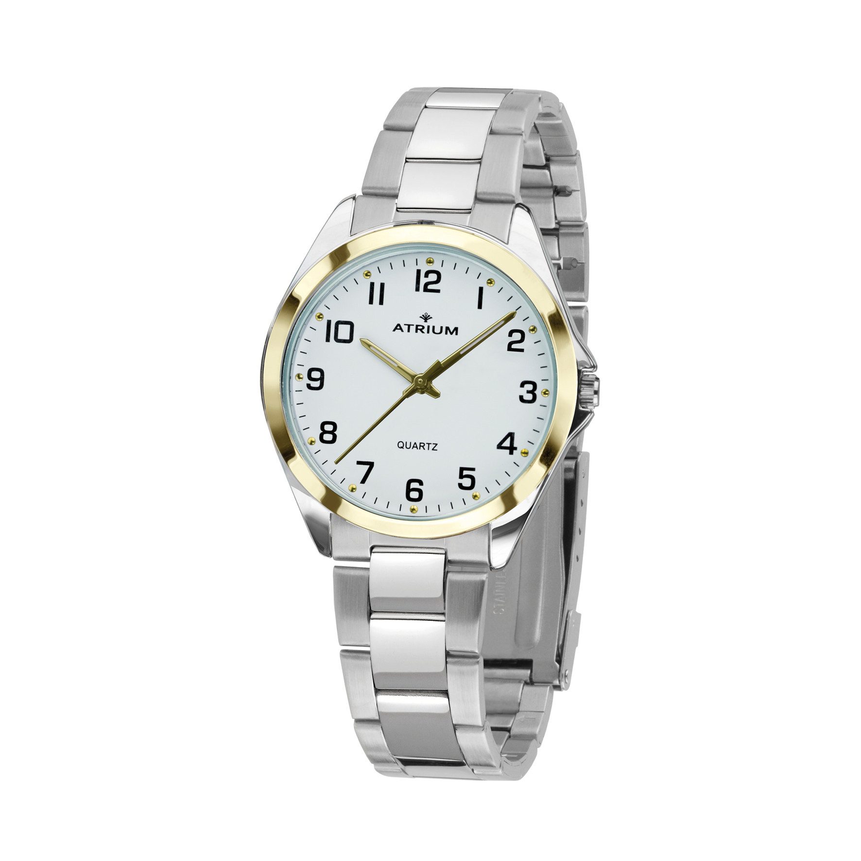 Atrium Quarzuhr A11-34 Damen Armbanduhr Edelstahlband, analog klassisch schlicht modern deutlich Geschenk Ø 27 mm