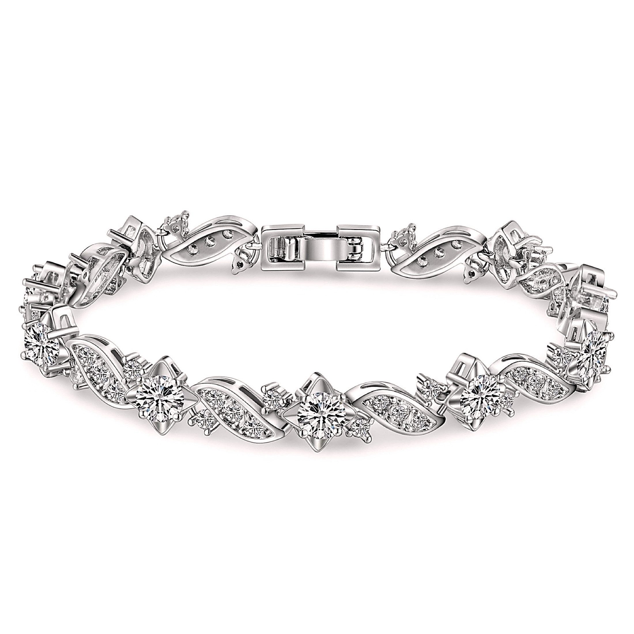 Kim Johanson Tennisarmband Wave (1-tlg), mit Zirkonia Kristalle