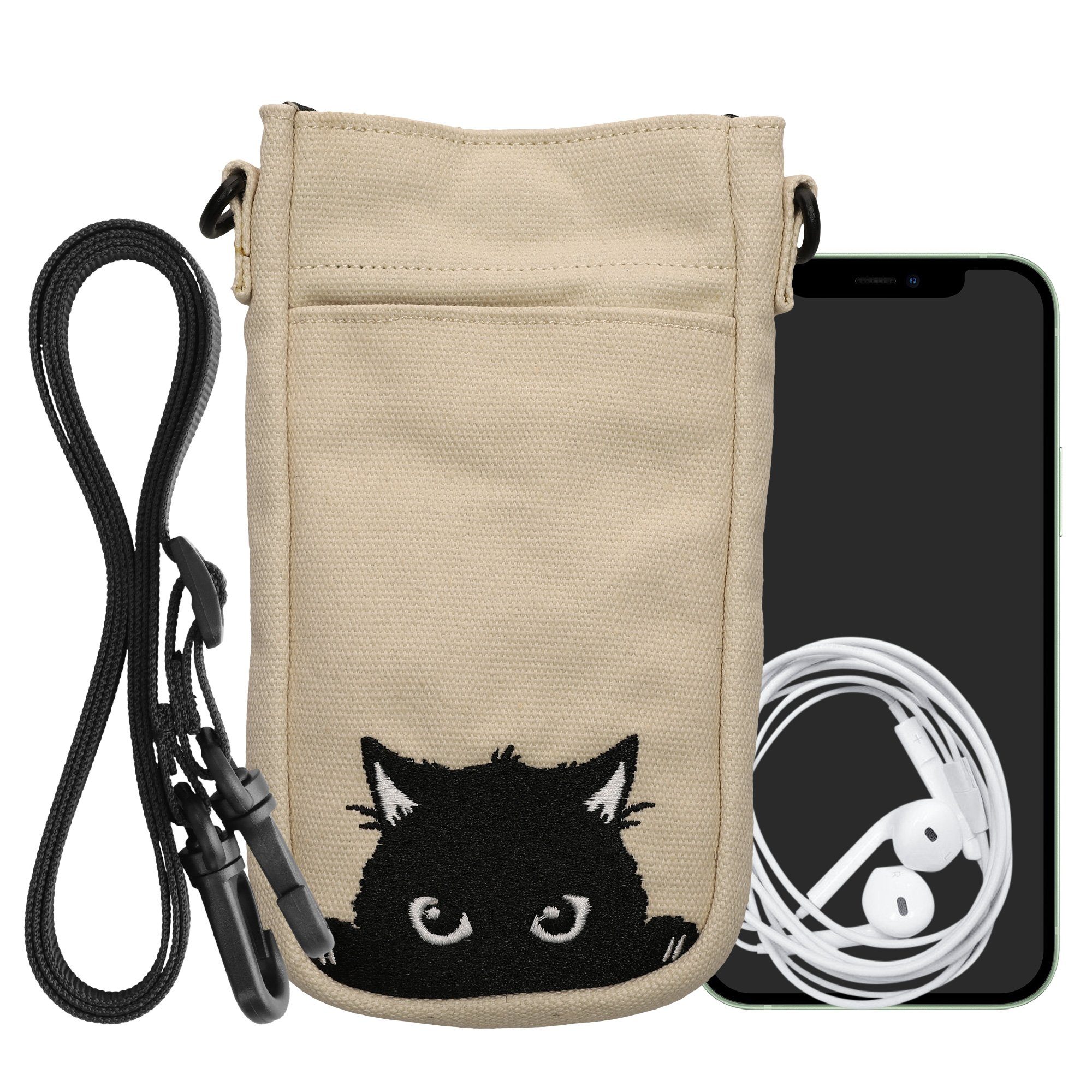 Schultertasche Handytasche für Smartphones XXL - 7" - Handy Hülle