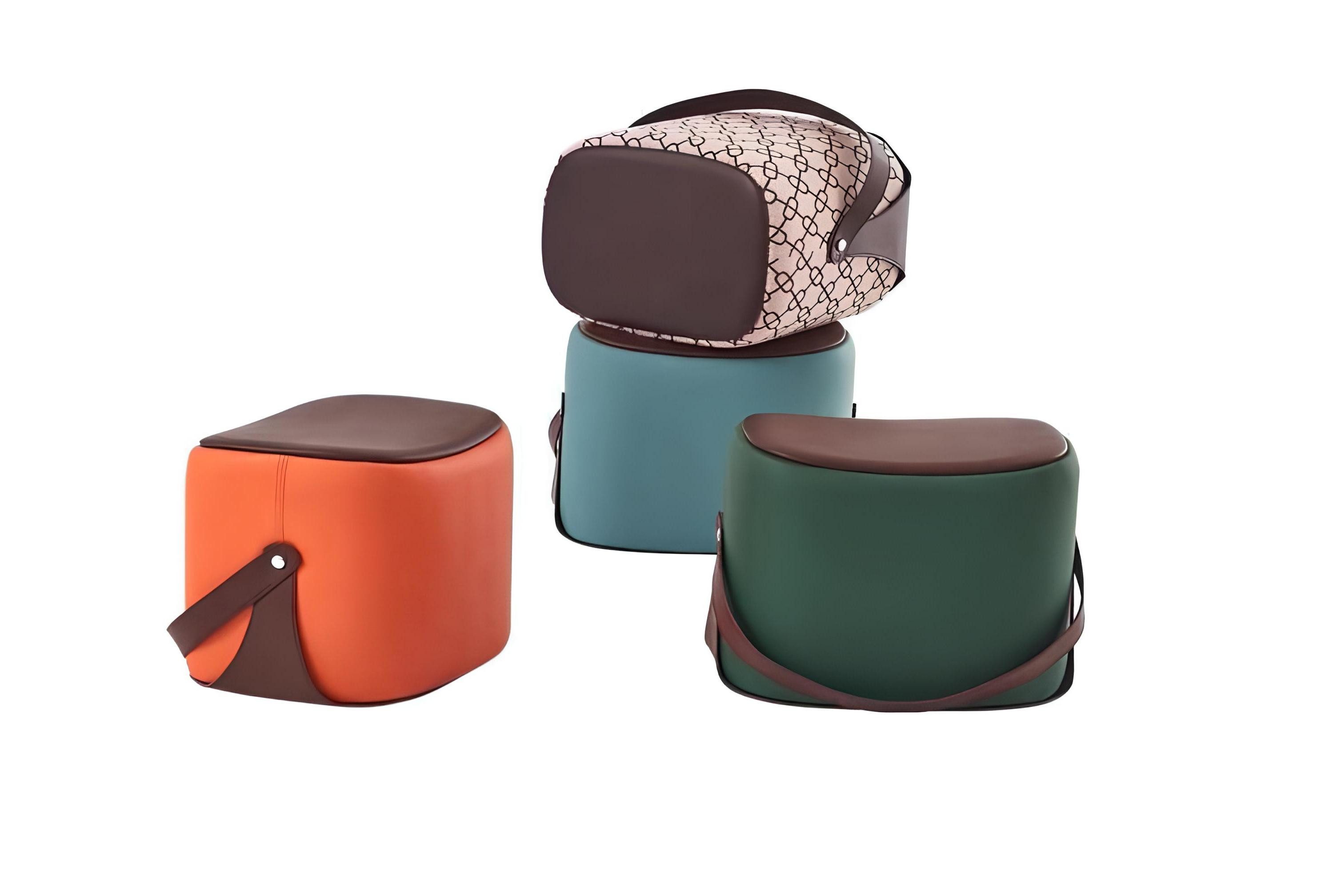 Xlmoebel Табуретки Подставка для ног mit luxuriösem Design für moderne Wohnzimmermöbel (Hocker), Hergestellt in Europa