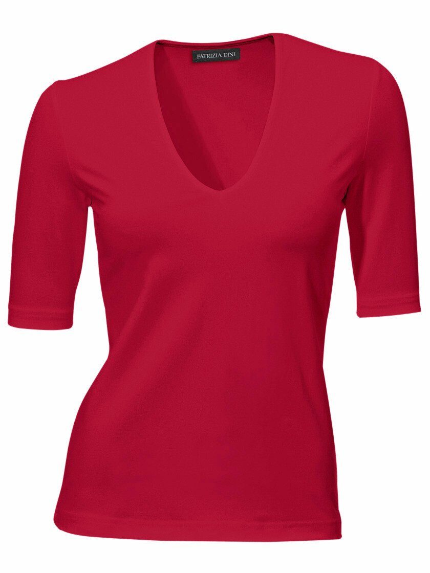 heine T-Shirt V-Shirt Kurzarm