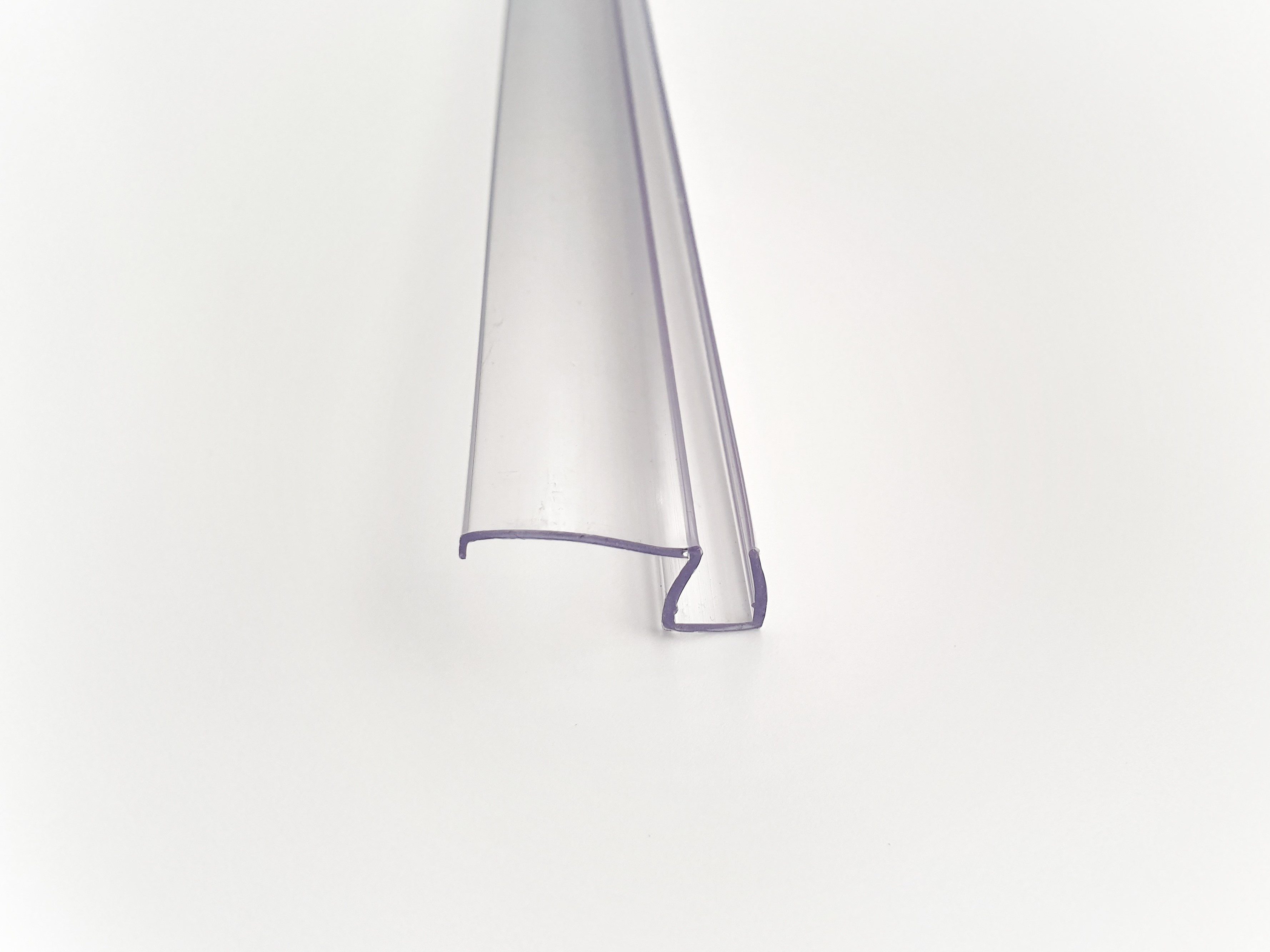 Kristhal Dusch- & Baddesign Duschdichtung Duschkabinen Schiebetürdichtung mit Dächlein für Schiebetüren aus Glas, L: 100 cm