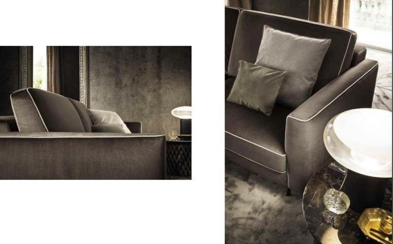 3-Sitzer Modern in Luxus Braun Sitzer, Polster 3 Europe JVmoebel Couch Sofa Made Design Sofa