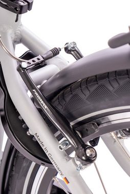 SAXONETTE E-Bike Comfort Sport, 9 Gang Shimano Alivio Schaltwerk, Kettenschaltung, Heckmotor, 418 Wh Akku, Diamant E-Bike, integriertes Rahmenschloss