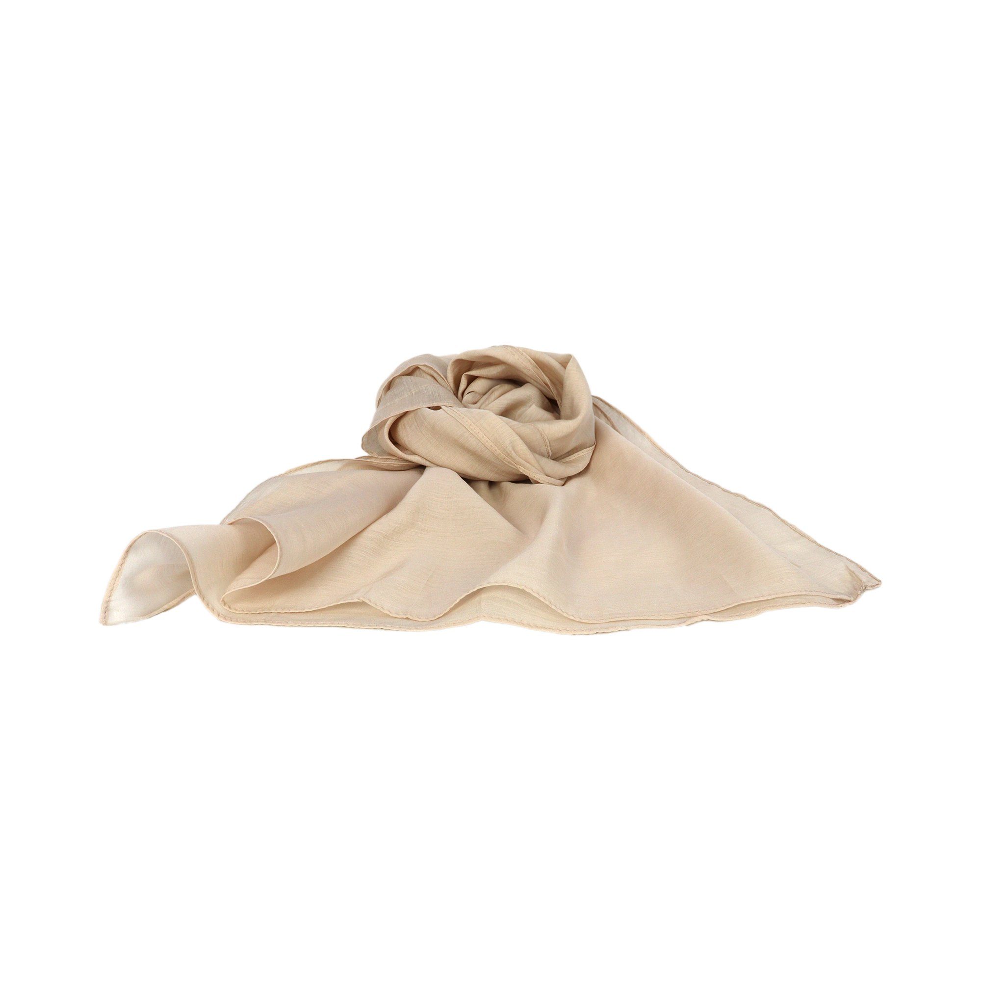 Modeschal Uni ZEBRO beige Schal