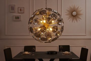 riess-ambiente Pendelleuchte INFINITY HOME 65cm transparent / gold, keine besonderen Funktionen, ohne Leuchtmittel, Wohnzimmer · Metall · Glas · Kugel · Modern · Esszimmer