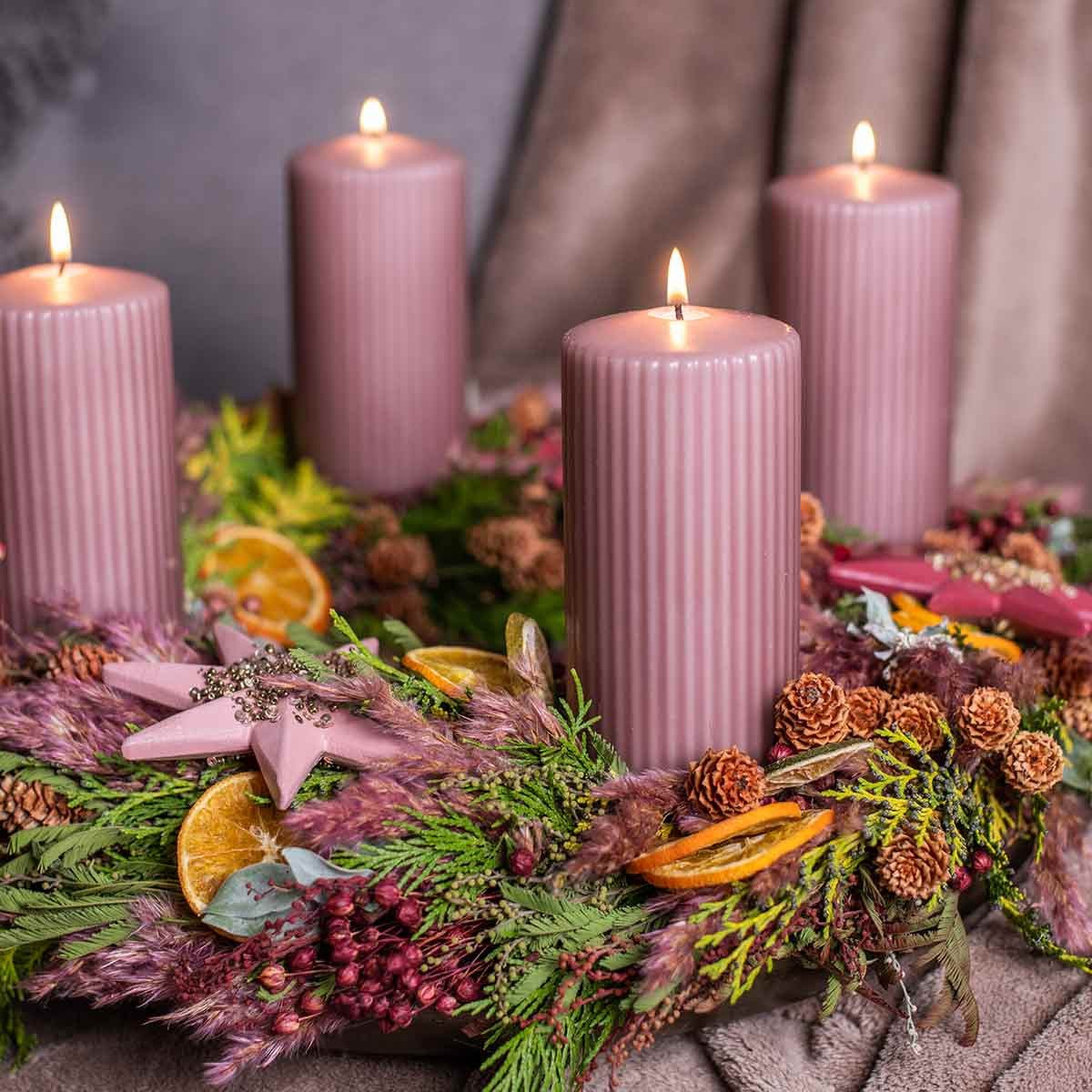 Trockenblume Trockengras Riedgras Altrosa Deko 75cm günstig online kaufen