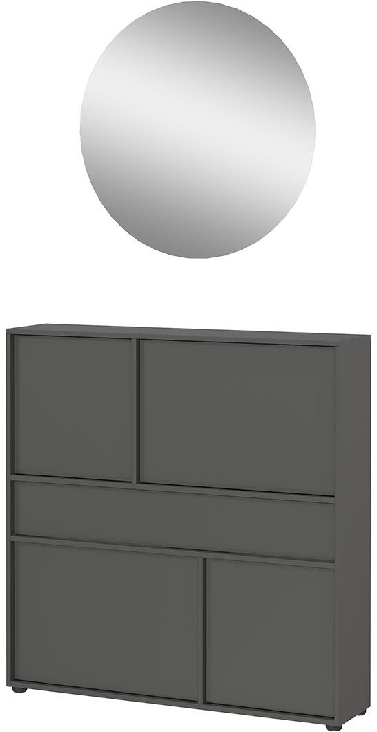 GERMANIA Garderoben-Set GW-Ameca 2.0, (2-St), Garderoben-Set:Mehrzweckschrank und Spiegel