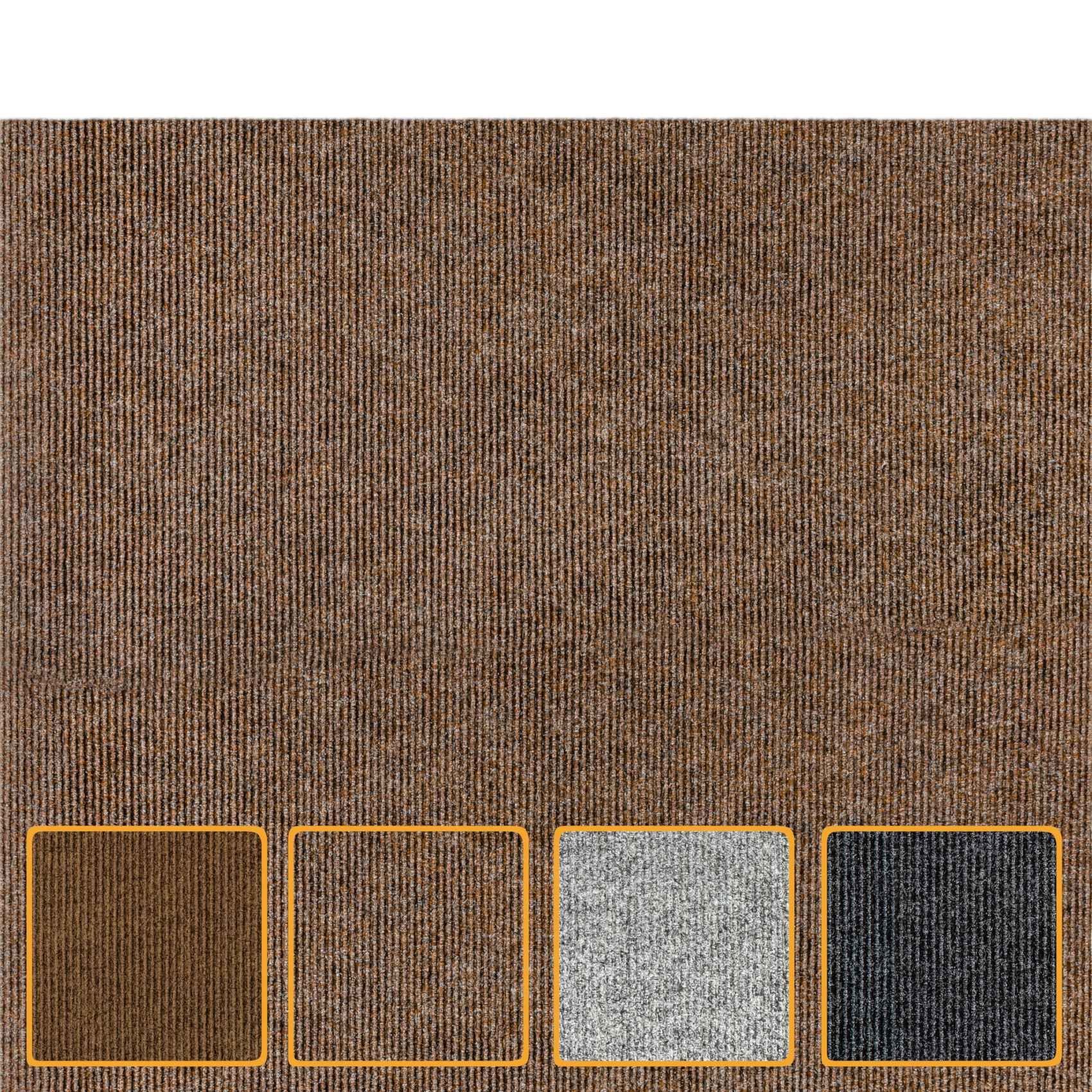 ANRO Fußmatte Türvorleger Schmutzfangmatte STRIBET, eckig, Höhe: 3 mm, Clean-Line Größe 90x150cm