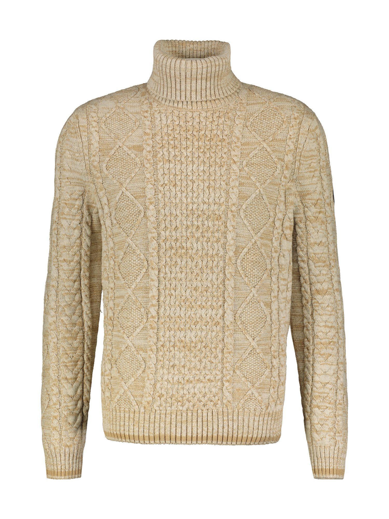 Strickpullover LERROS Jacquard-Rollkragenpullover