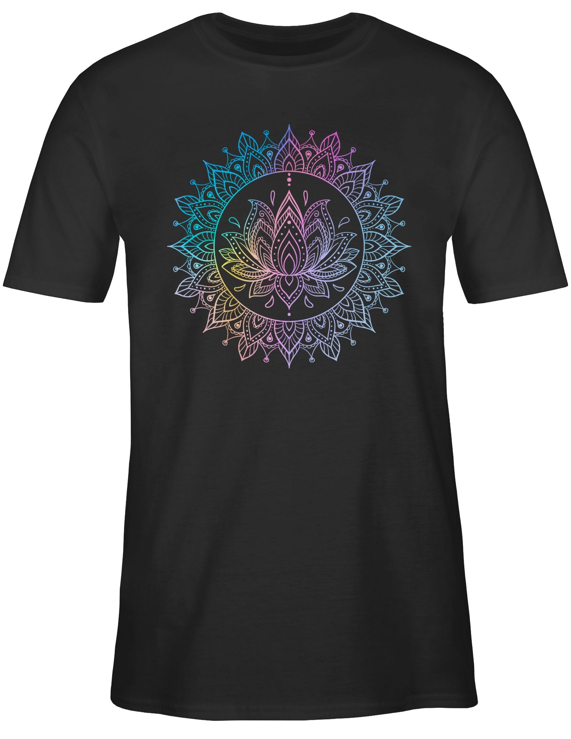 Shirtracer T-Shirt Mandala Lotusblume I Spirituelle günstig online kaufen