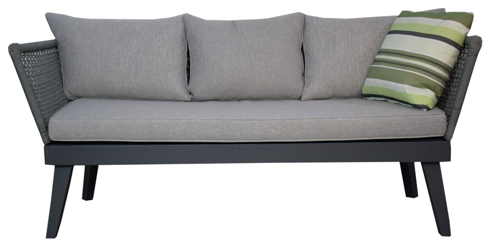Jet-Line Gartenlounge-Set Loungemöbel Cuba hellgrau