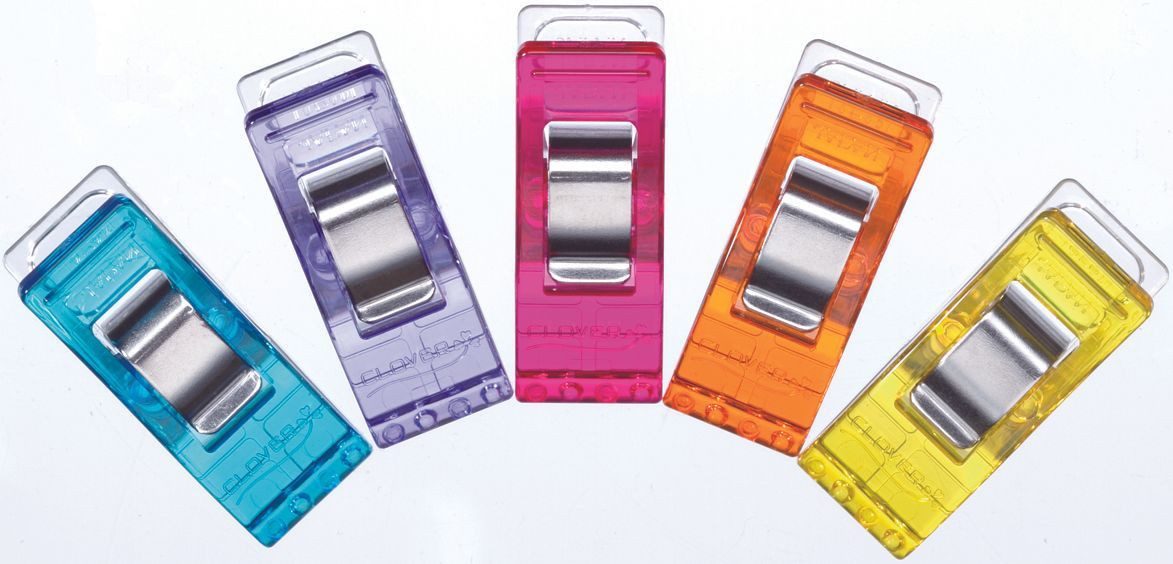 Clover Stecknadeln Stoffklammern Wonder Clips, 10 St.