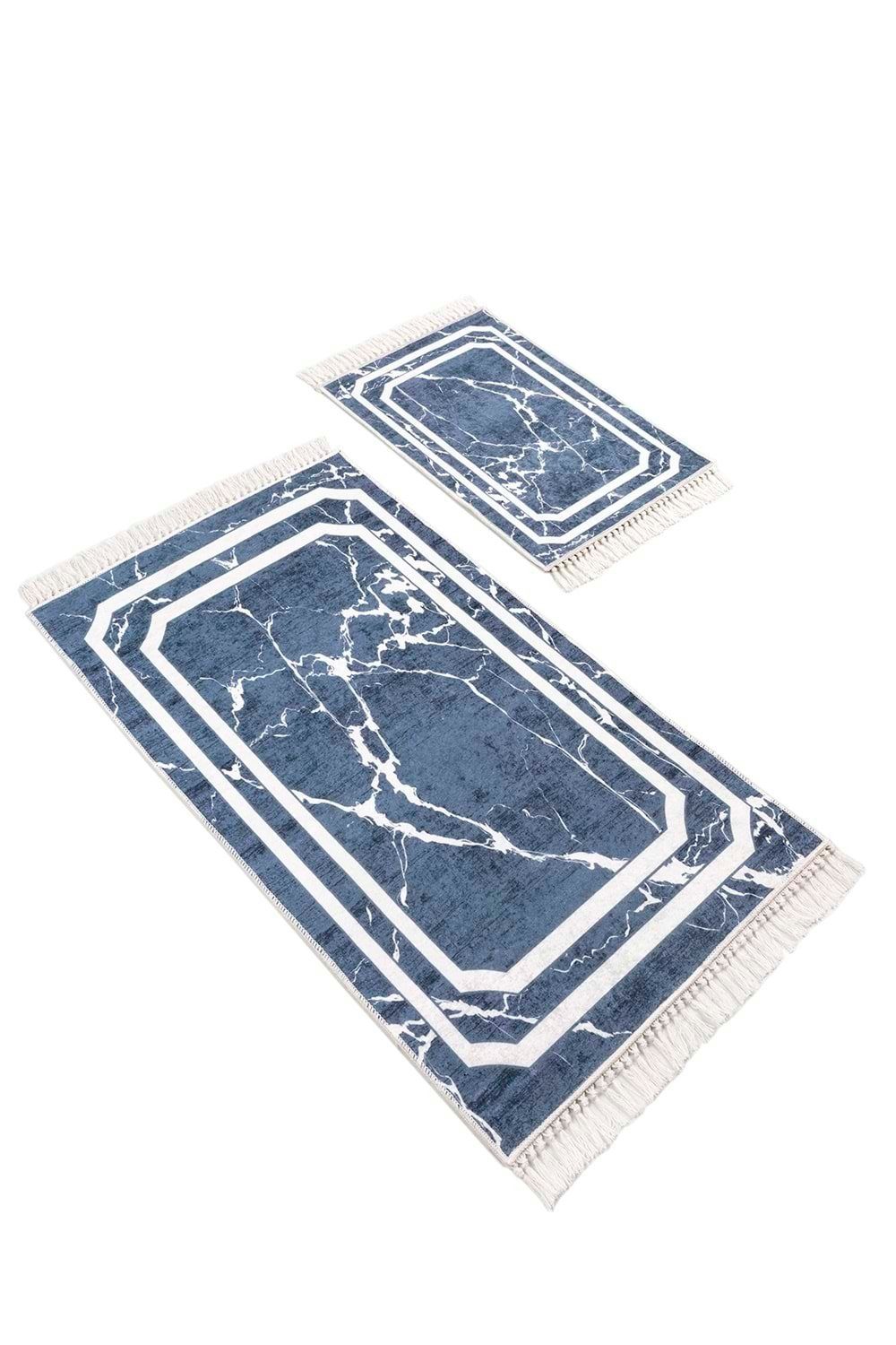 ZELLERFELD Badematte Badematte Badteppich Badvorleger Waschbar Modern WC