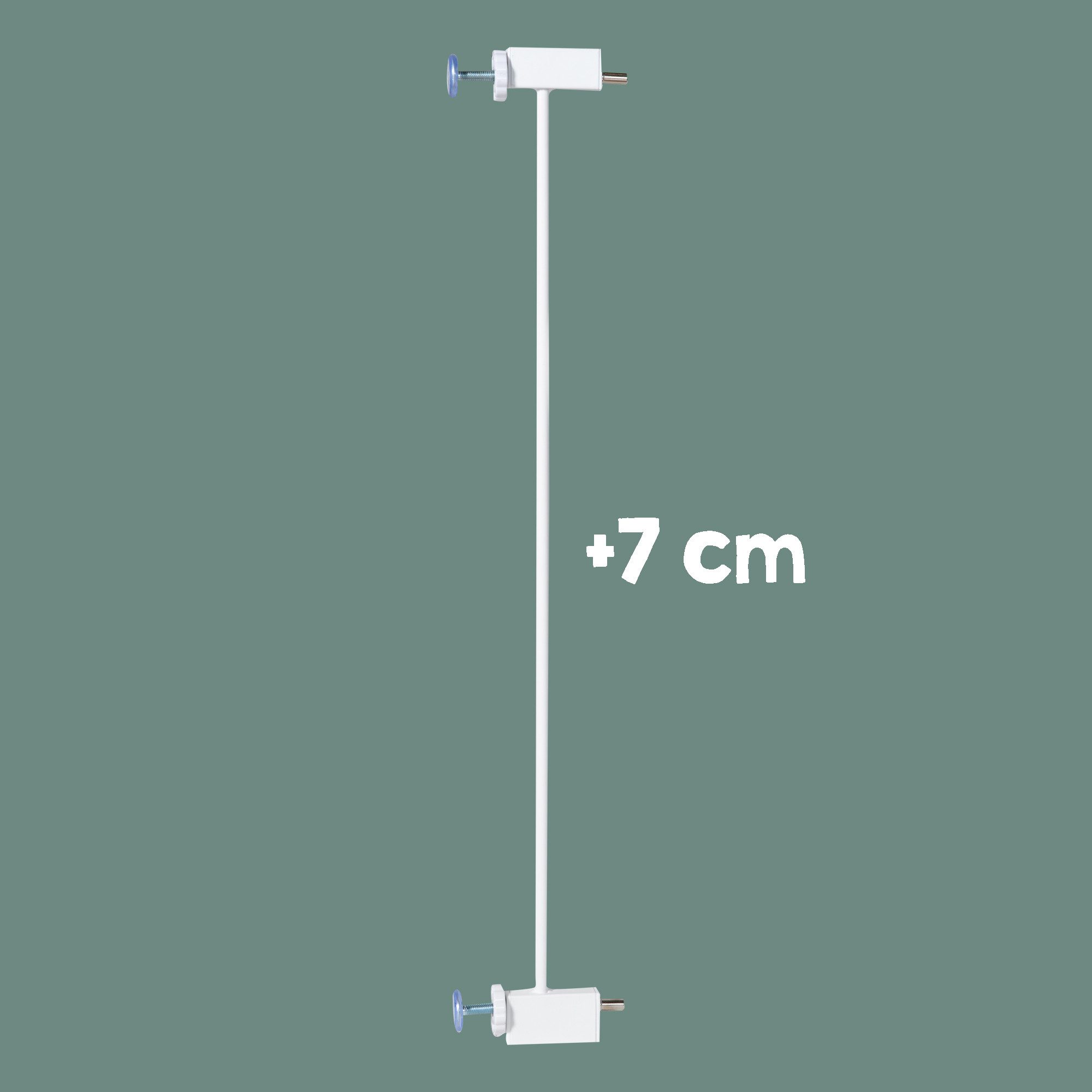 roba® Verlängerung für Türschutzgitter easySafe + 7 oder 14 cm - Zubehör ohne Bohren montierbar, Erweiterung für Tür- & Treppenschutzgitter aus Metall - Bis zu 110 cm