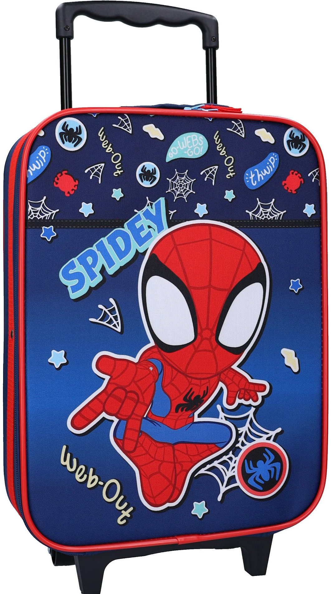Spiderman Kinderkoffer Spidey Trolley Koffer Kindertrolley 12 L, Leicht