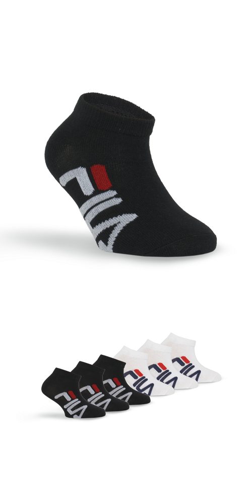 Fila Sneakersocken JUNIOR UNISEX INVISIBLE SOCKS (6-Paar) mit Logoschriftzug seitlich