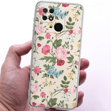 DeinDesign Handyhülle Vintage Ornamente Blumen Vintage Beauty, Xiaomi Redmi 10C Silikon Hülle Bumper Case Handy Schutzhülle
