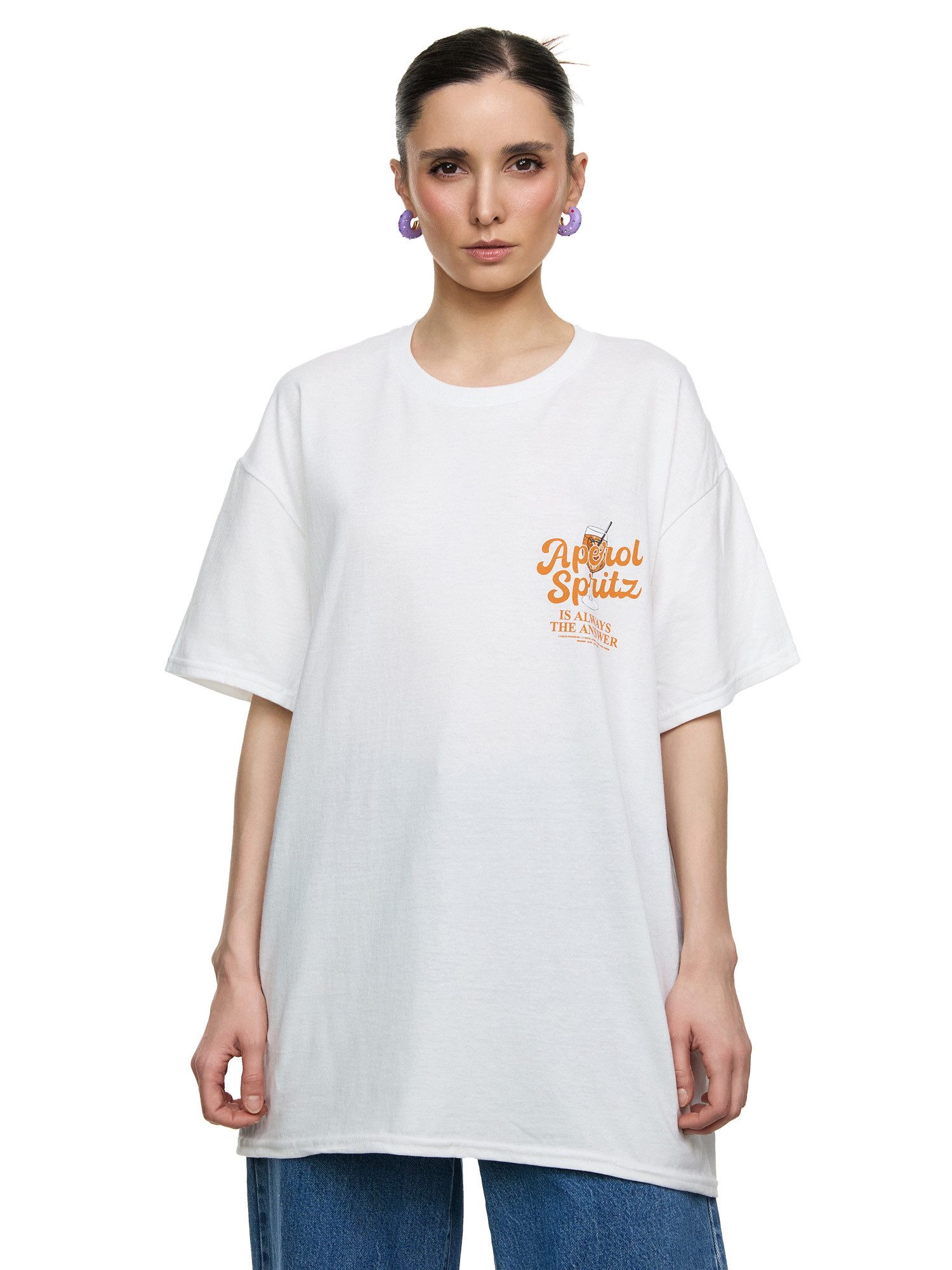 Worldclassca T-Shirt Worldclassca Oversized Print Aperol Spritz T-Shirt Som günstig online kaufen