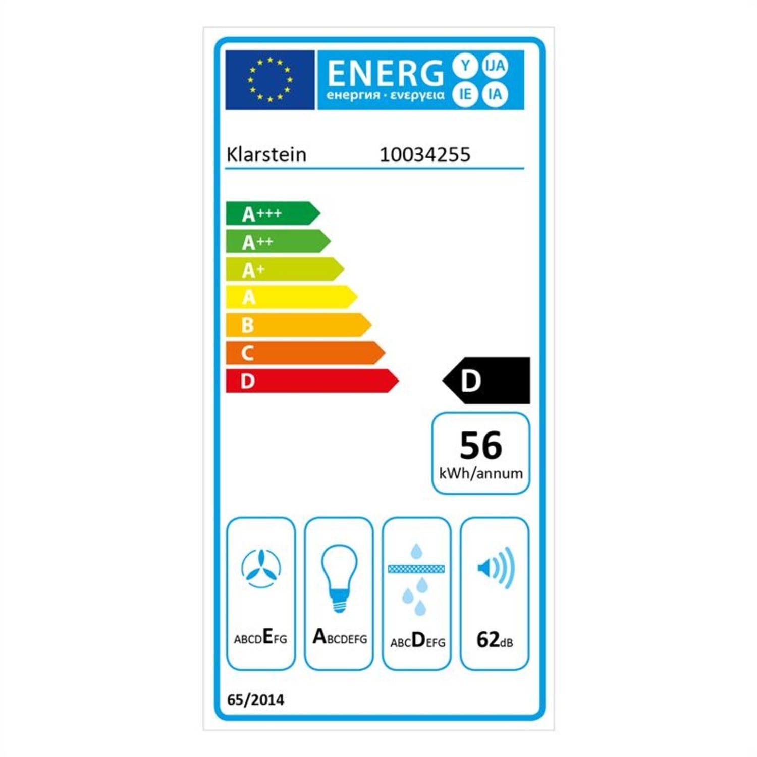 Klarstein Deckenhaube Simplica Simplica, Dunstabzugshaube Einbau 52cm Abluft: 400 m³/h LED Edelstahl