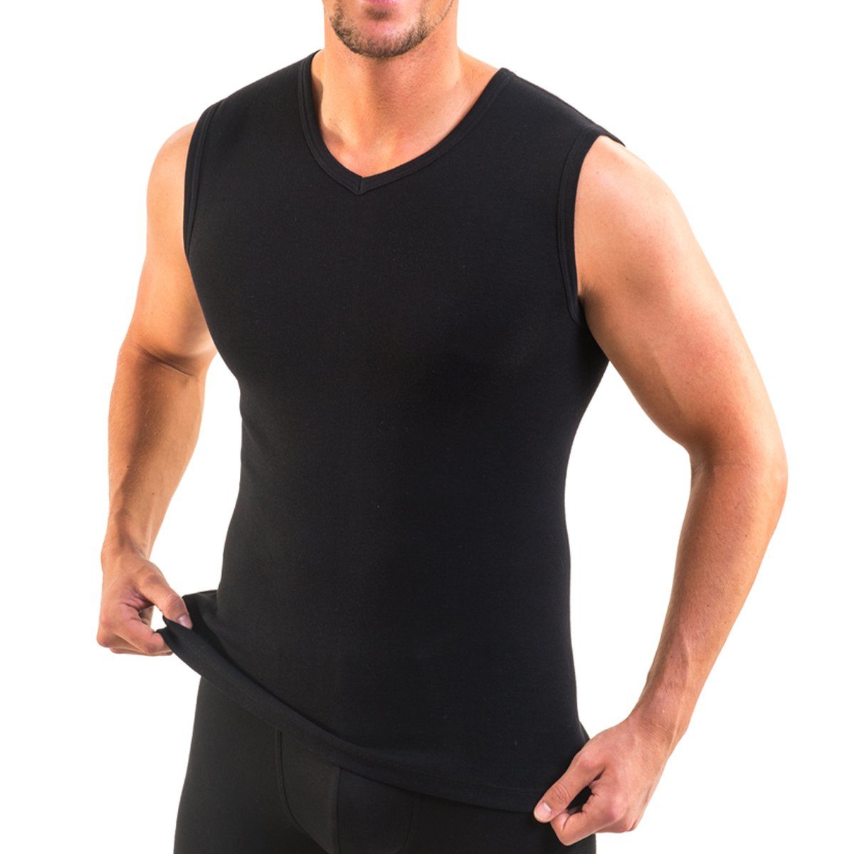 HERMKO Achseltop 3050 3er Pack Herren günstig online kaufen