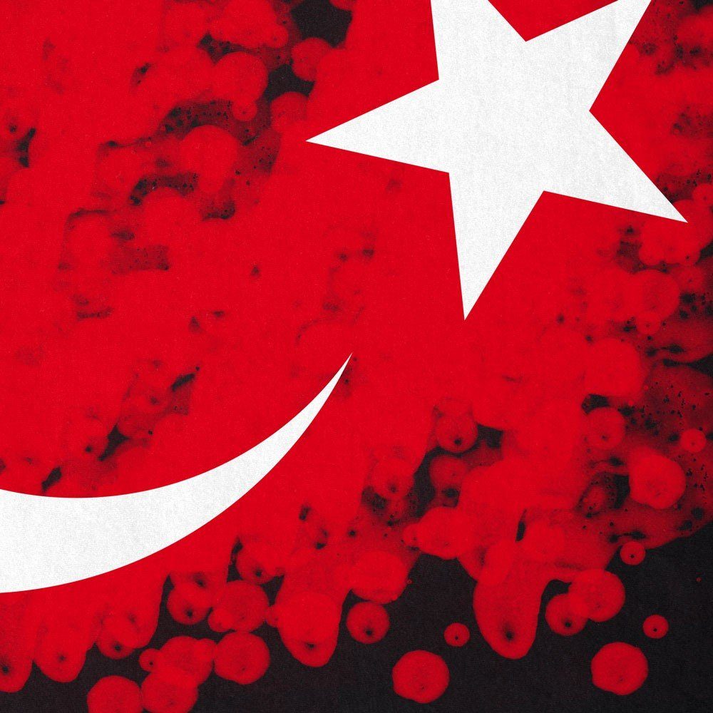 style3 T-Shirt Türkei Turkey Türkiye Flagge istanbul Flag Mond Stern rot erdogan