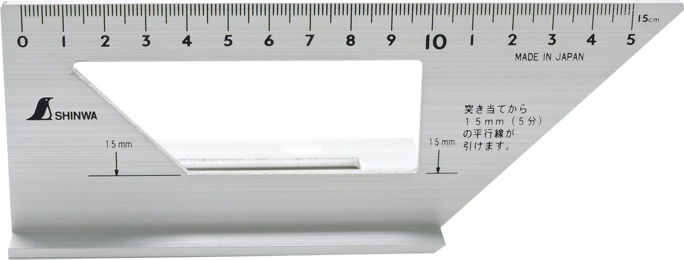 Thumbnail - FAMEX Zimmermannswinkel 12566 3-D-Anschlag-Gehrungswinkel, (45°/90° (32722), 1-St), Shinwa, Made in Japan
