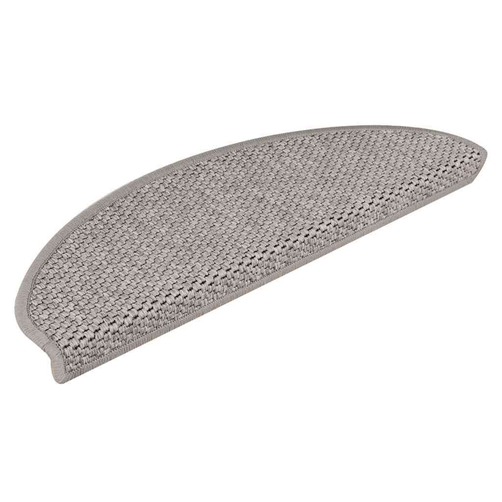 vidaXL Stufenmatte Stufenmatten Selbstklebend Sisal-Optik 30Stk. 65x21x4cm Silbern, Rechteckig, Höhe: 4 mm