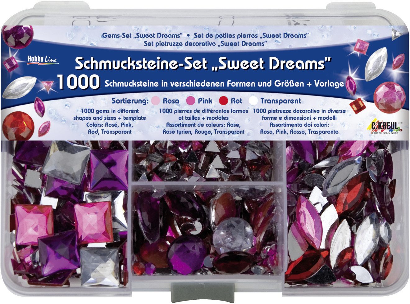 Kreul Bastelperlen Kreul Schmucksteine Set Sweet Dreams