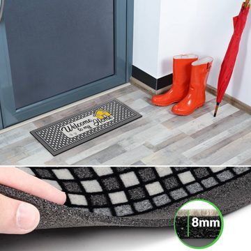 Fußmatte Türvorleger Schmurzfangmatte, ANRO, Rechteck, Höhe: 8 mm, 3D-Effekt Größe 40x68cm