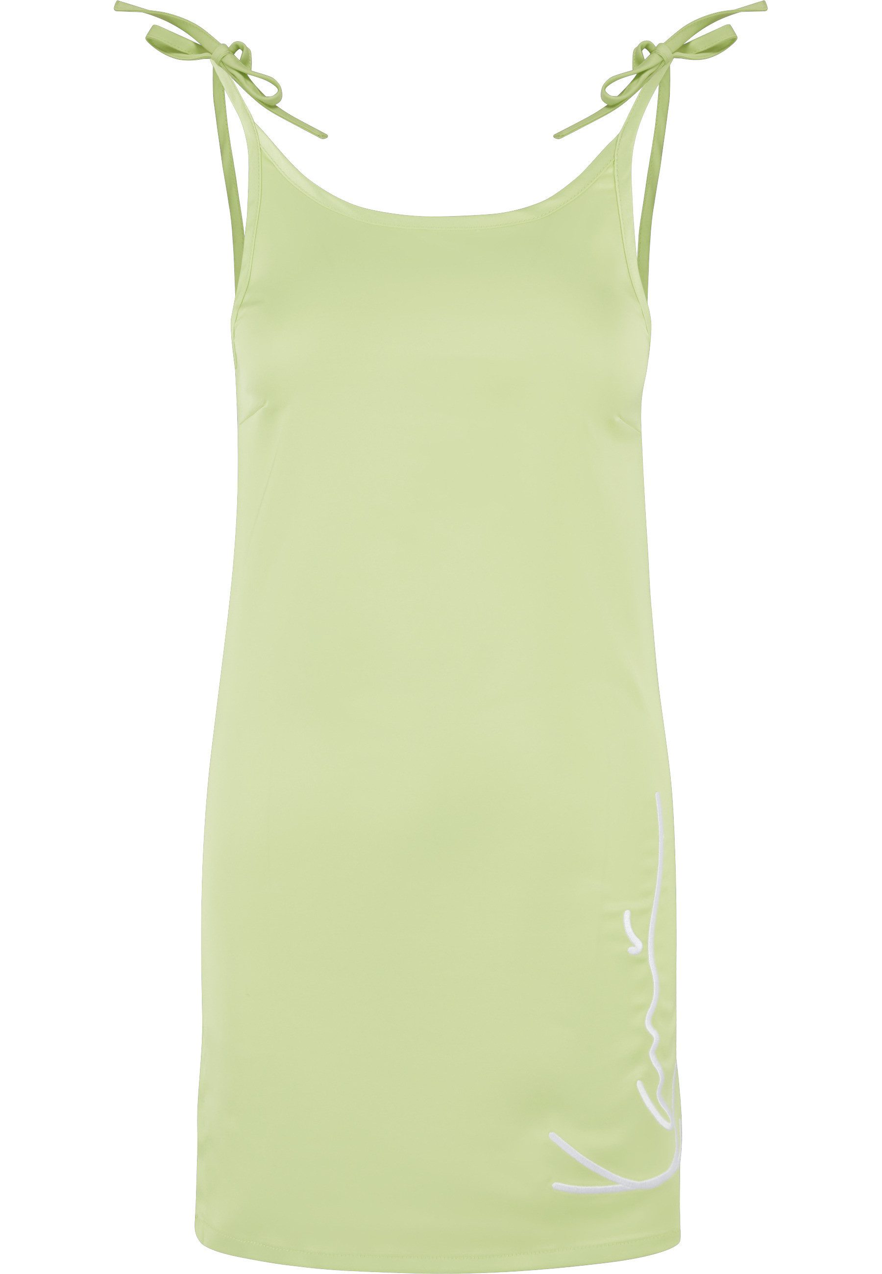 Karl Kani A-Linien-Kleid Karl Kani Damen KW221-060-1 KK Signature Satin Kleid (1-tlg)