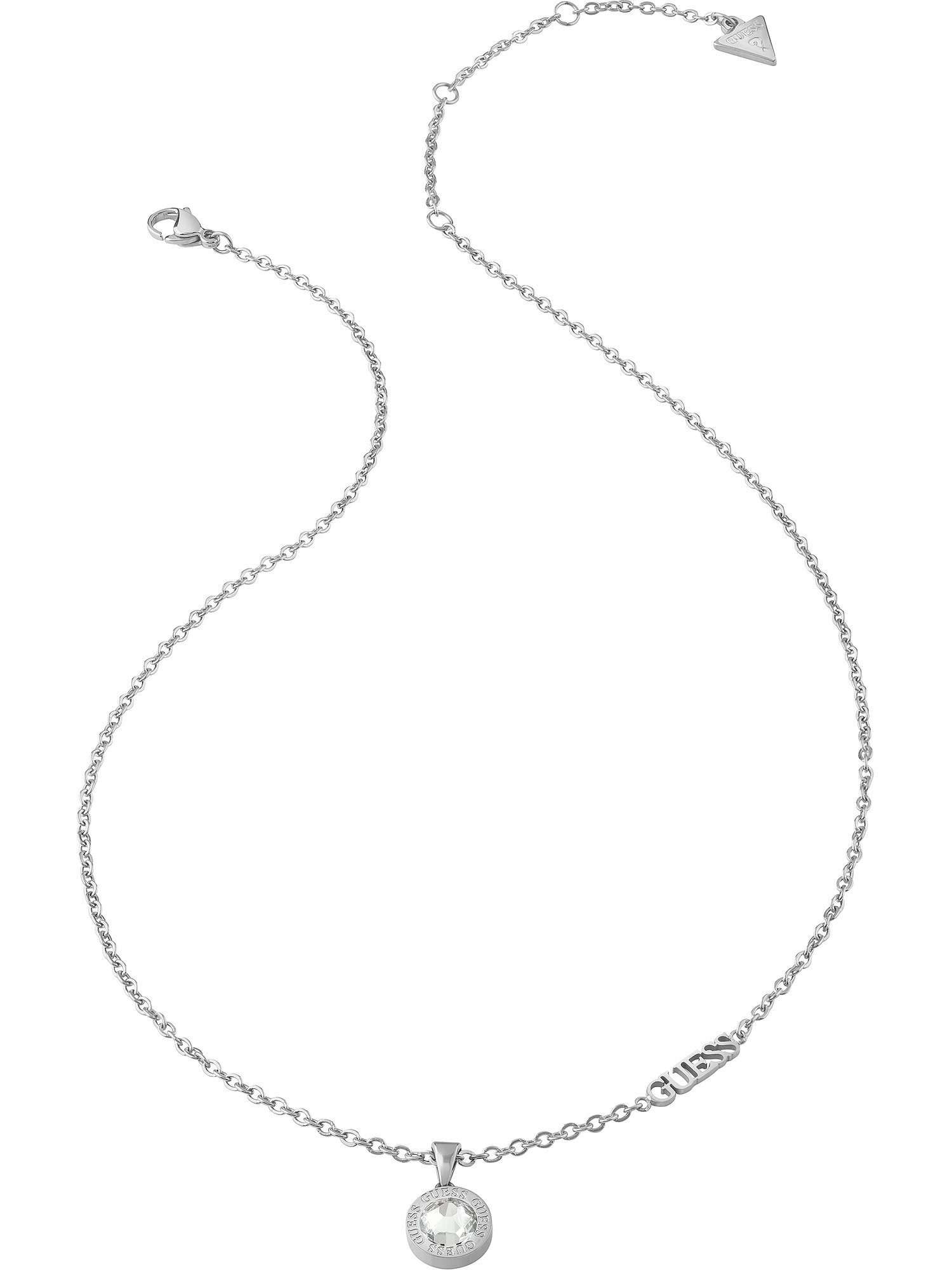 Edelstahlkette Guess Damen-Kette Edelstahl Zirkonia