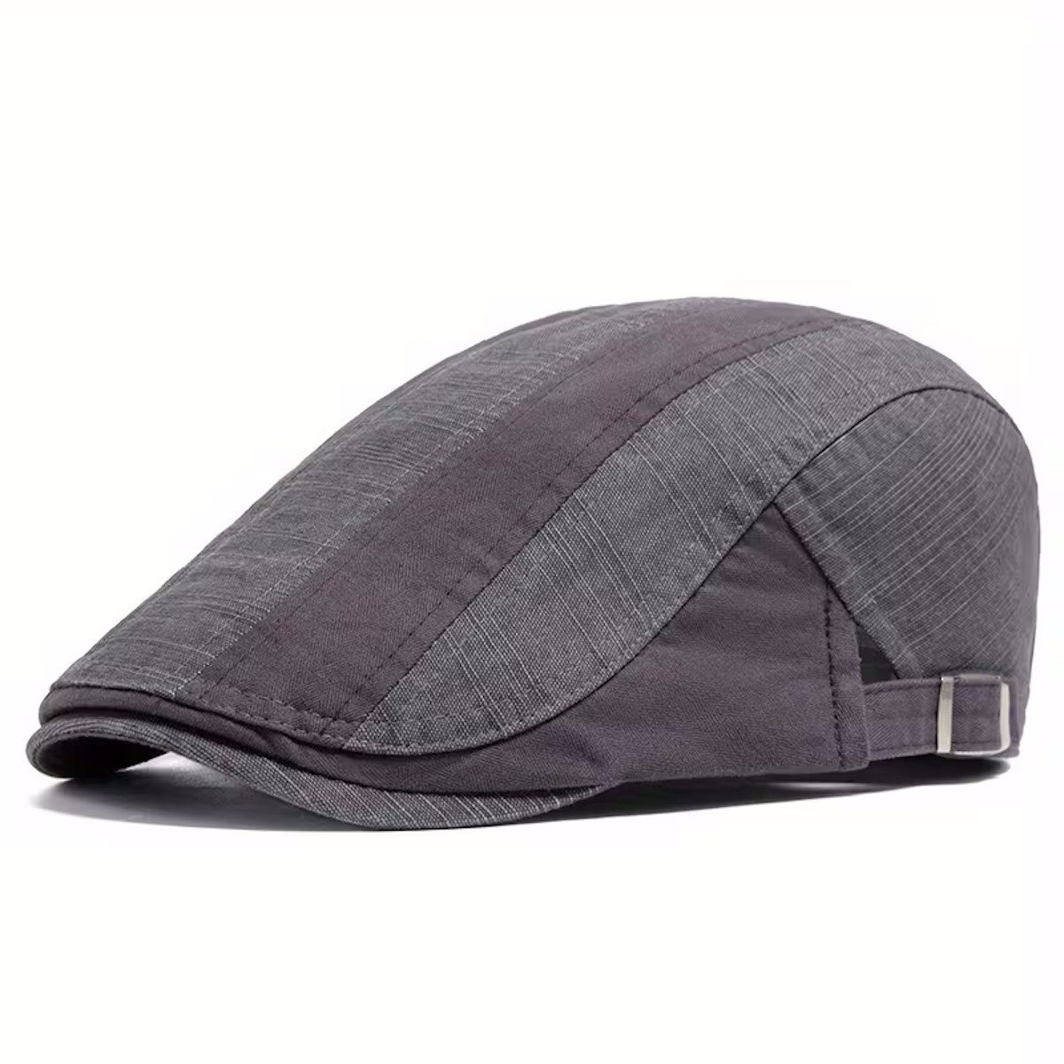 Sporty Flat Cap Gatsby Retro Patchwork Schirmmütze mit Schirm Schiebermütze