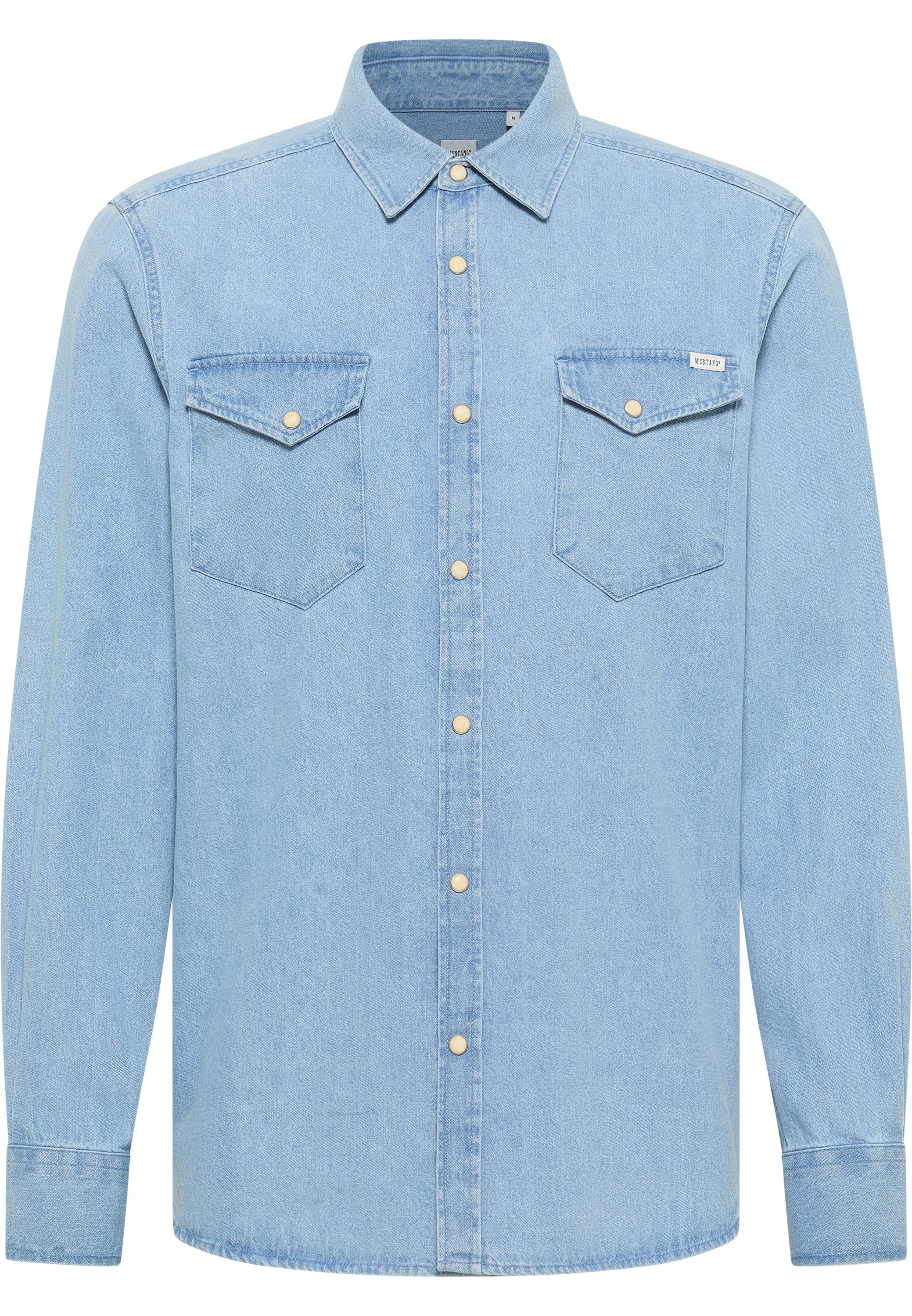 MUSTANG Langarmhemd Herren Style Duver