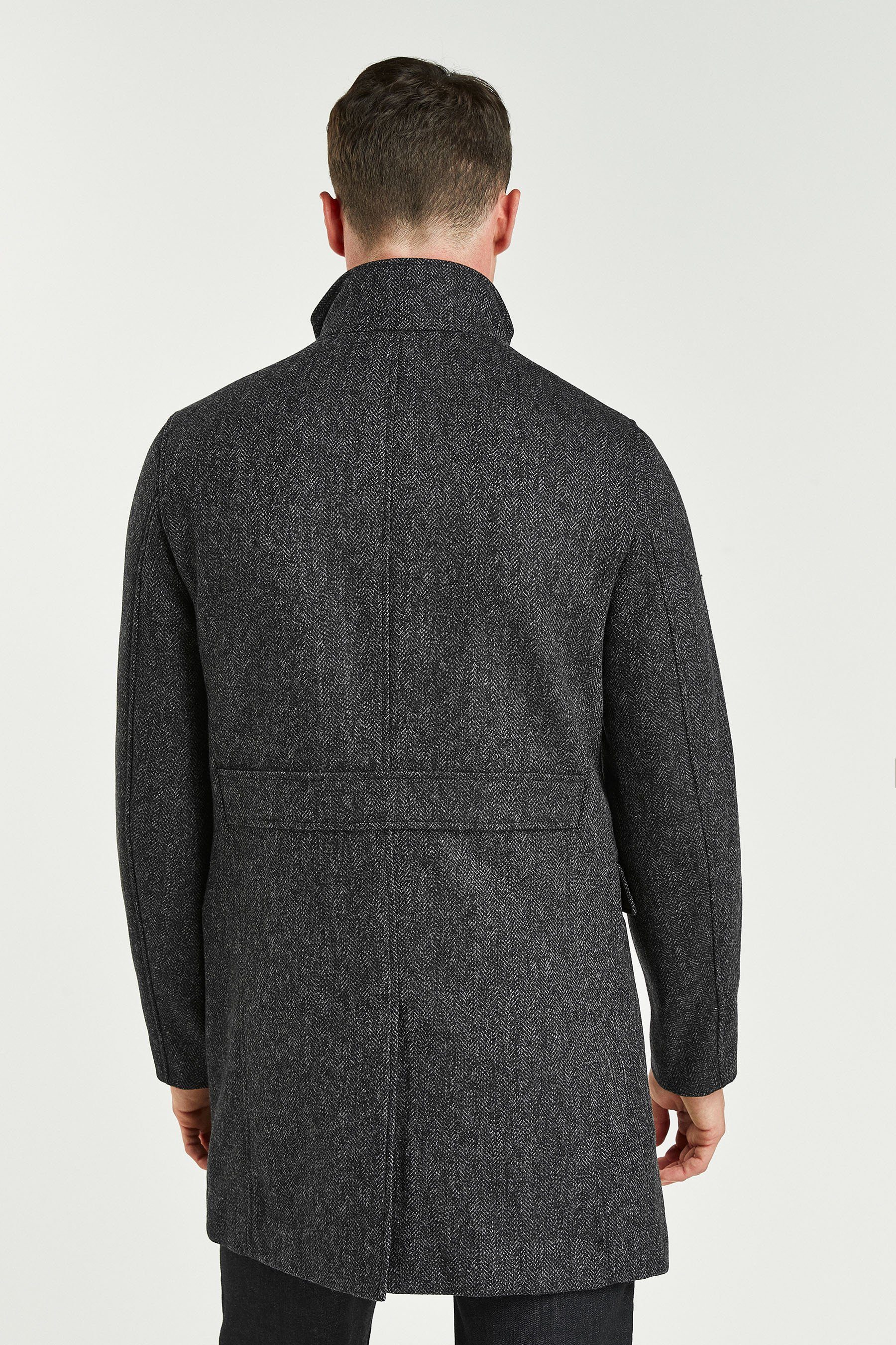 Next Steppmantel Wattierter Fischgrät-Mantel mit Mock-Gilet günstig online kaufen