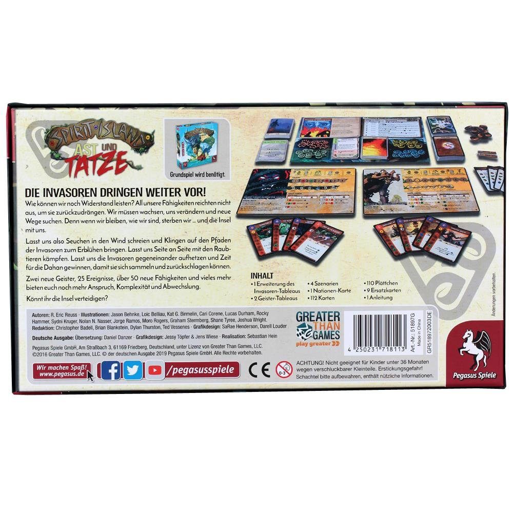 Pegasus Spiele Spiel Spirit Island - Ast und Tatze 1.Erweiterung