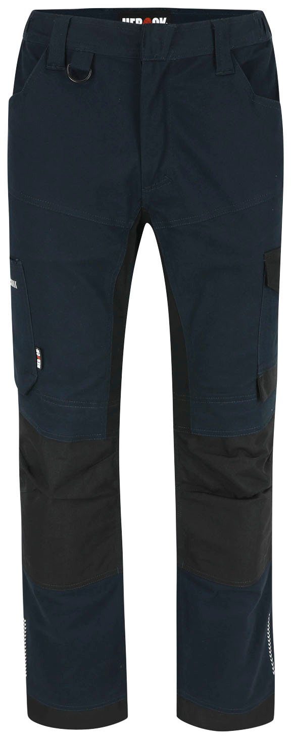 Multi-pocket, Arbeitshose und bequem weich Baumwolle, Herock XENI marine Stretch, wasserabweisend,