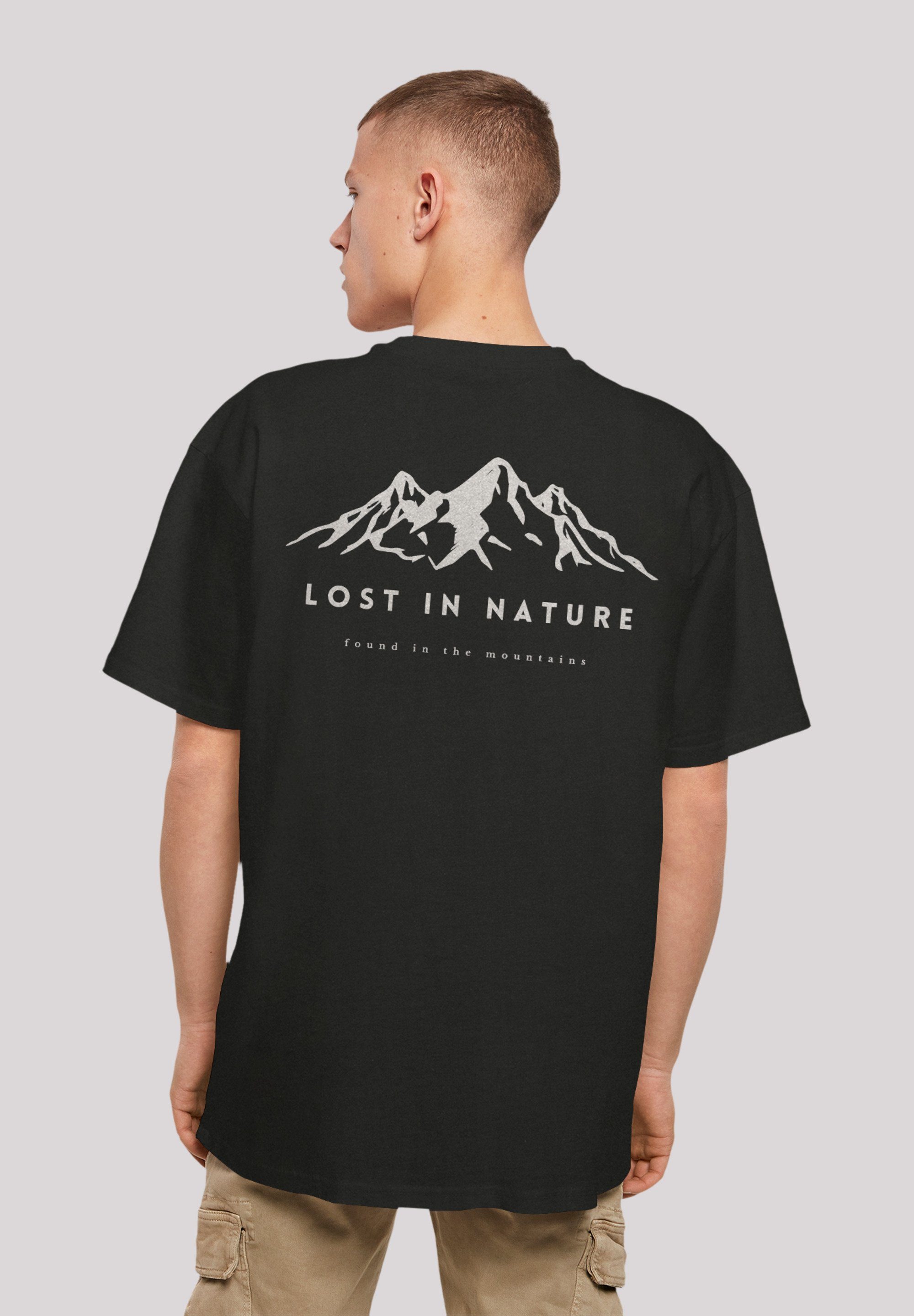 F4NT4STIC T-Shirt Lost in nature Print schwarz