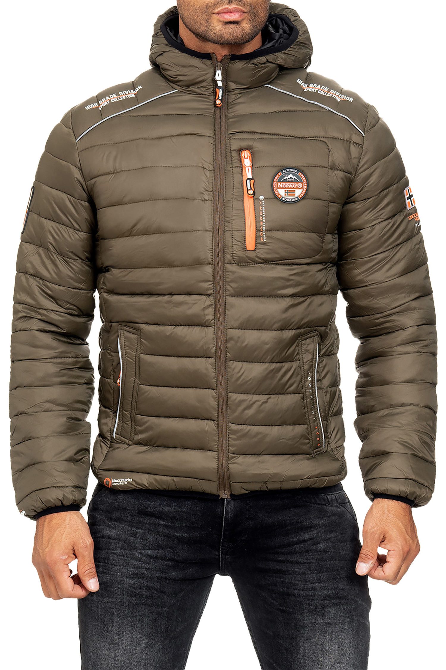 Geographical Norway Winterjacke Herren Steppjacke babrick mit Kapuze und Lo günstig online kaufen