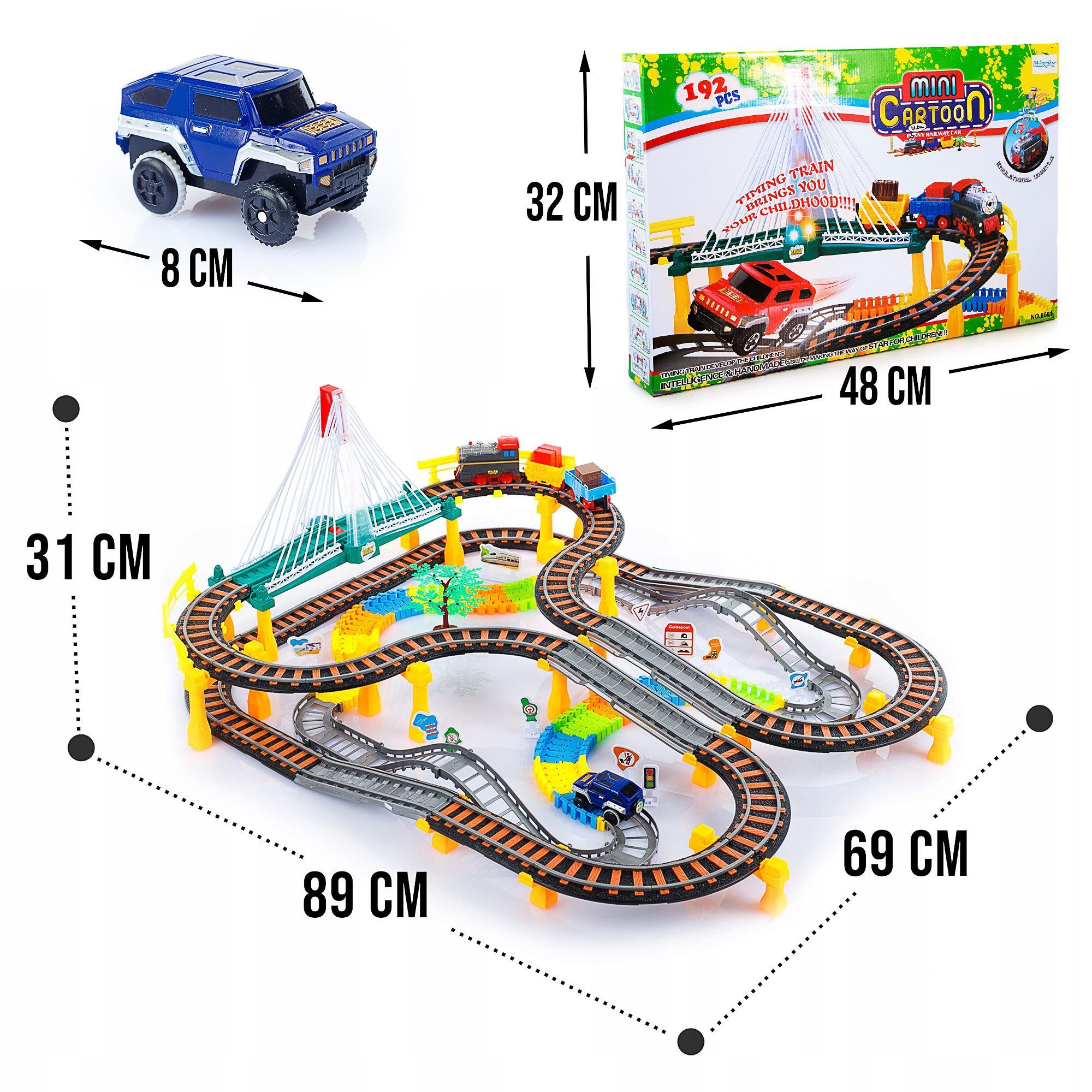RWEUOQ Spielzeug-Zug Spielzeug-Zug Elektrische Eisenbahn mit günstig online kaufen