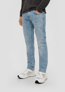 QS Stoffhose Jeans Rick / Slim Fit / Mid Rise / Slim Leg Waschung, Destroyes